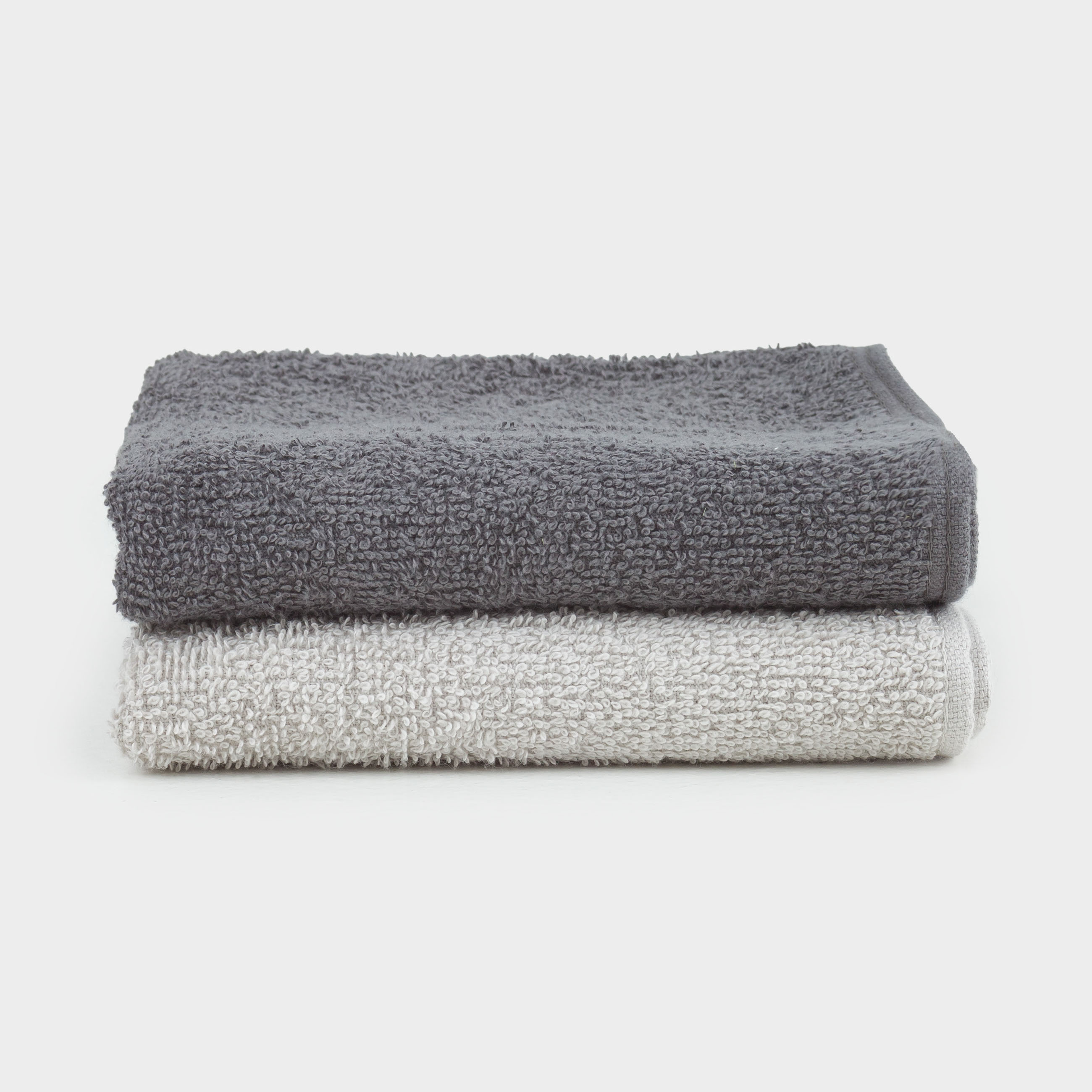 Kitchen towel, 30x60 cm, 2 pcs, cotton, beige/dark gray, Mong