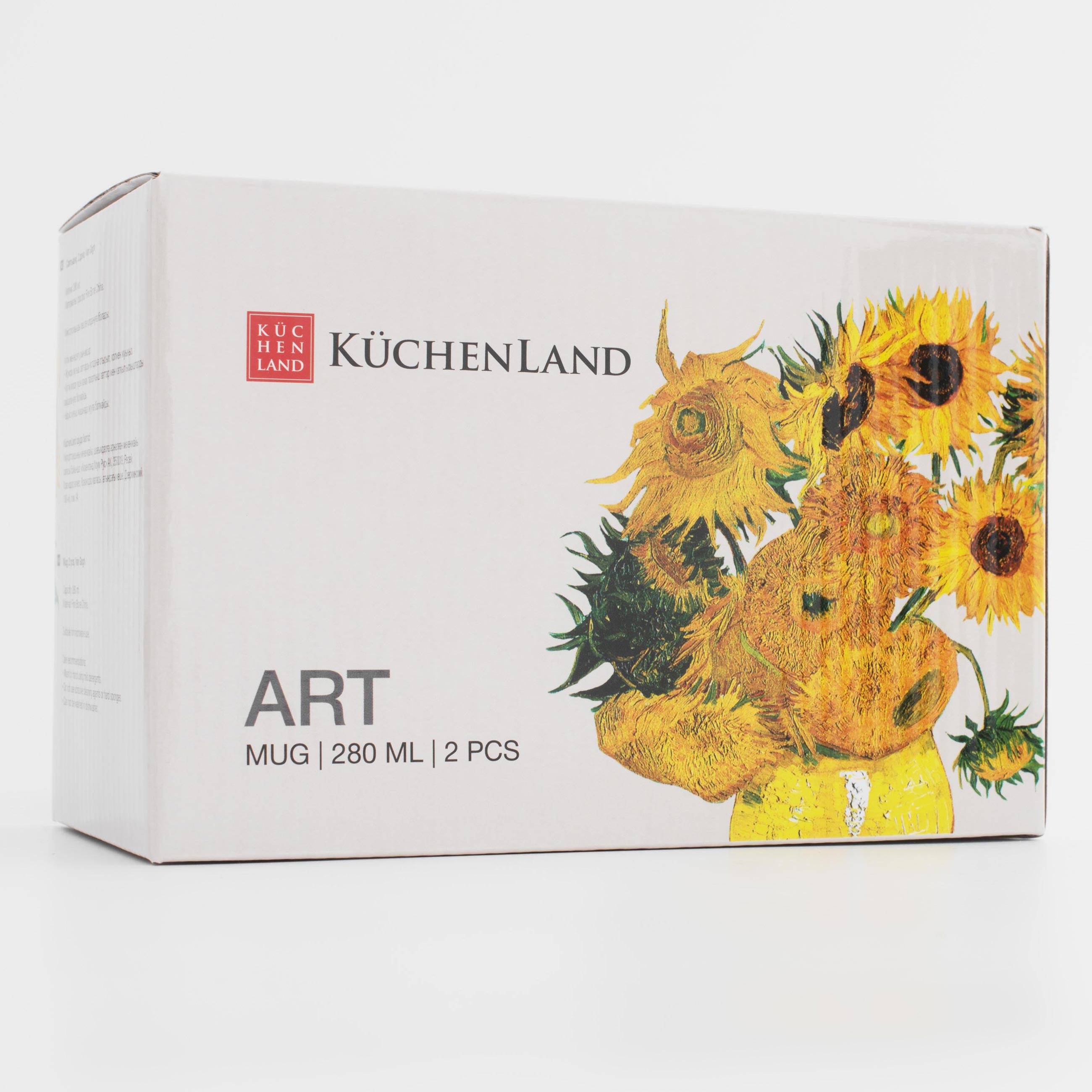 Mug, 280 ml, 2 pcs, porcelain F, Van Gogh, Art