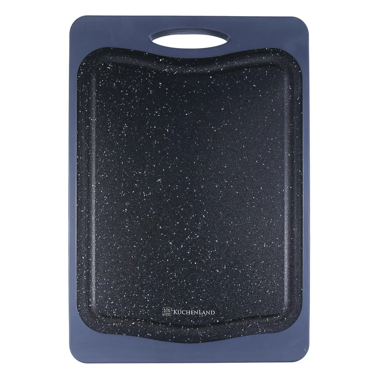 Chopping board, 33x23 cm, 2-sided, Bamboo/Plastic, black, Marble Bamboo, image-0