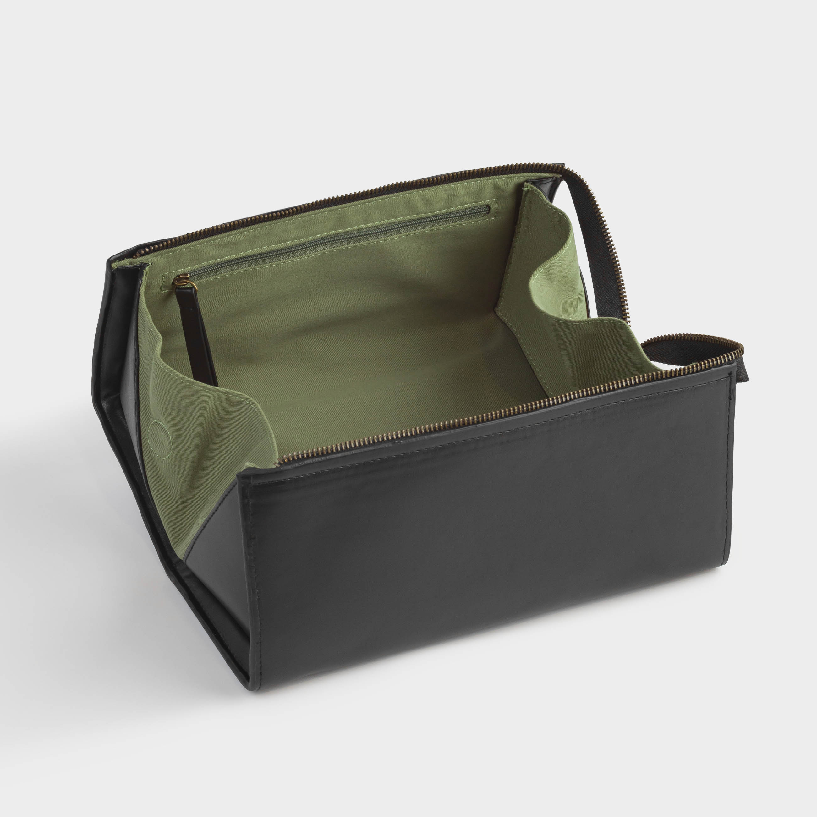 Cosmetic bag, 28x15 cm, polyurethane, black, Force, image-7