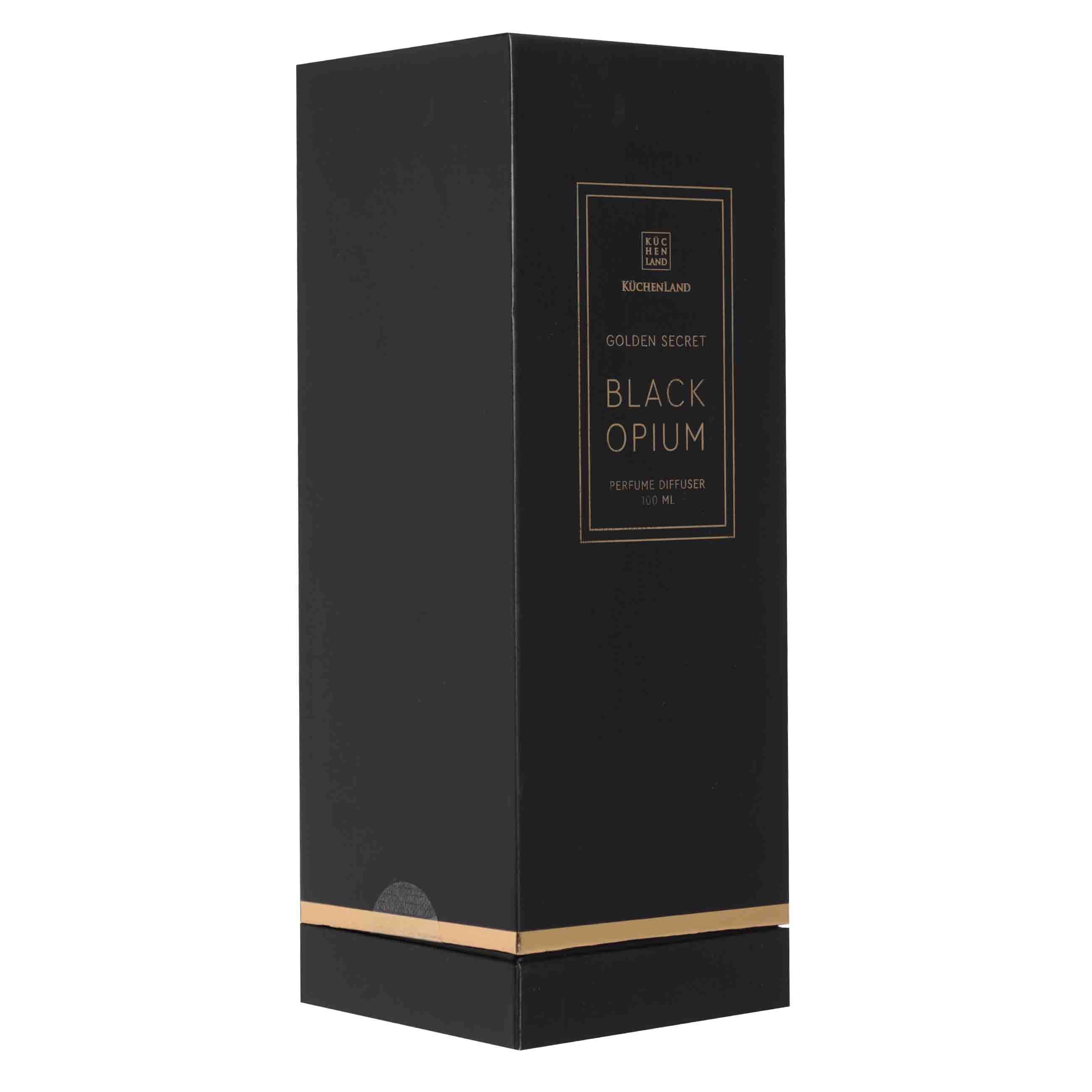Aroma diffuser, 100 ml, golden, Black Opium, Golden secret
