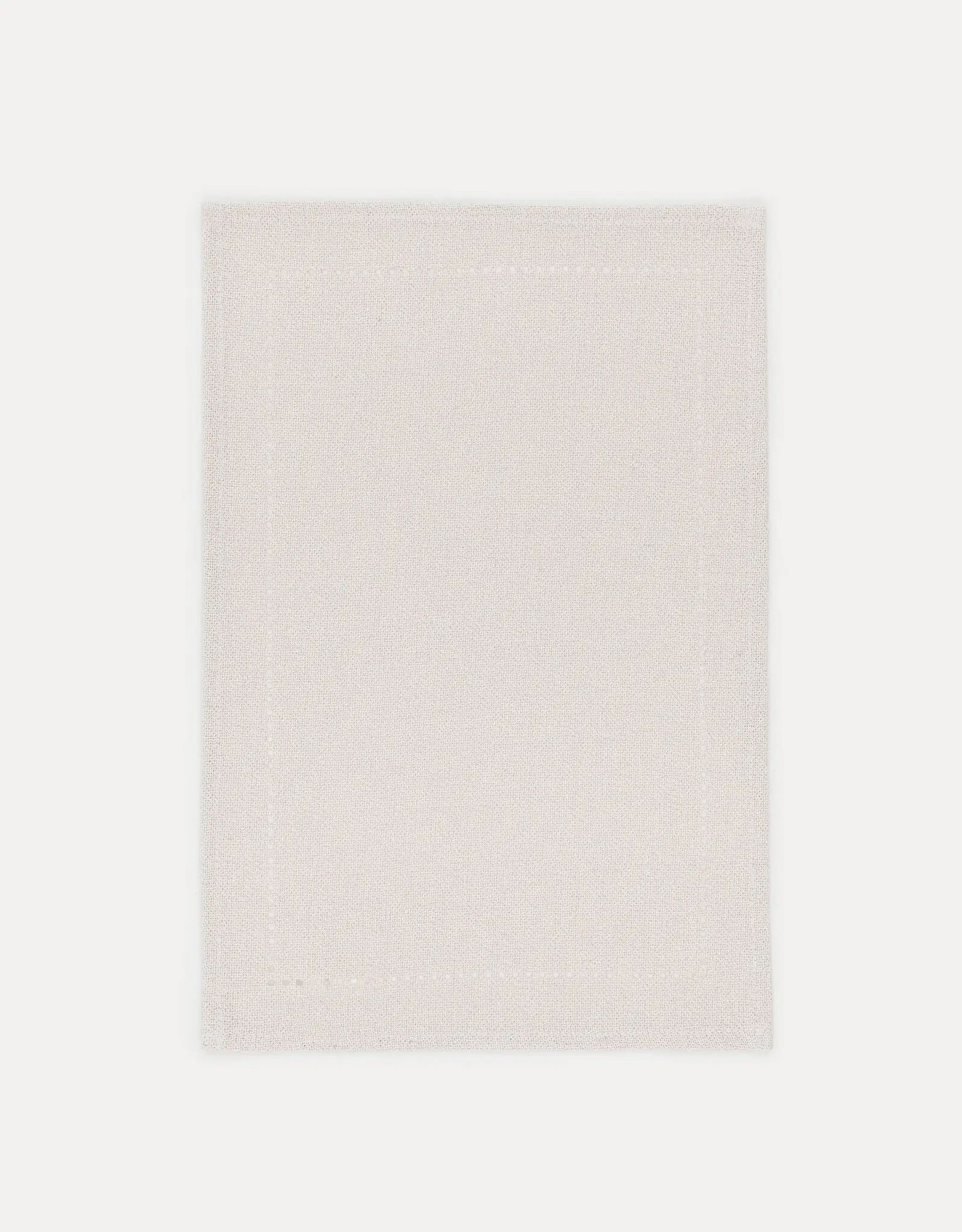 Napkin for appliances, 30x45 cm, polyester, rectangular, silver-cream, Hemstitch, image-0