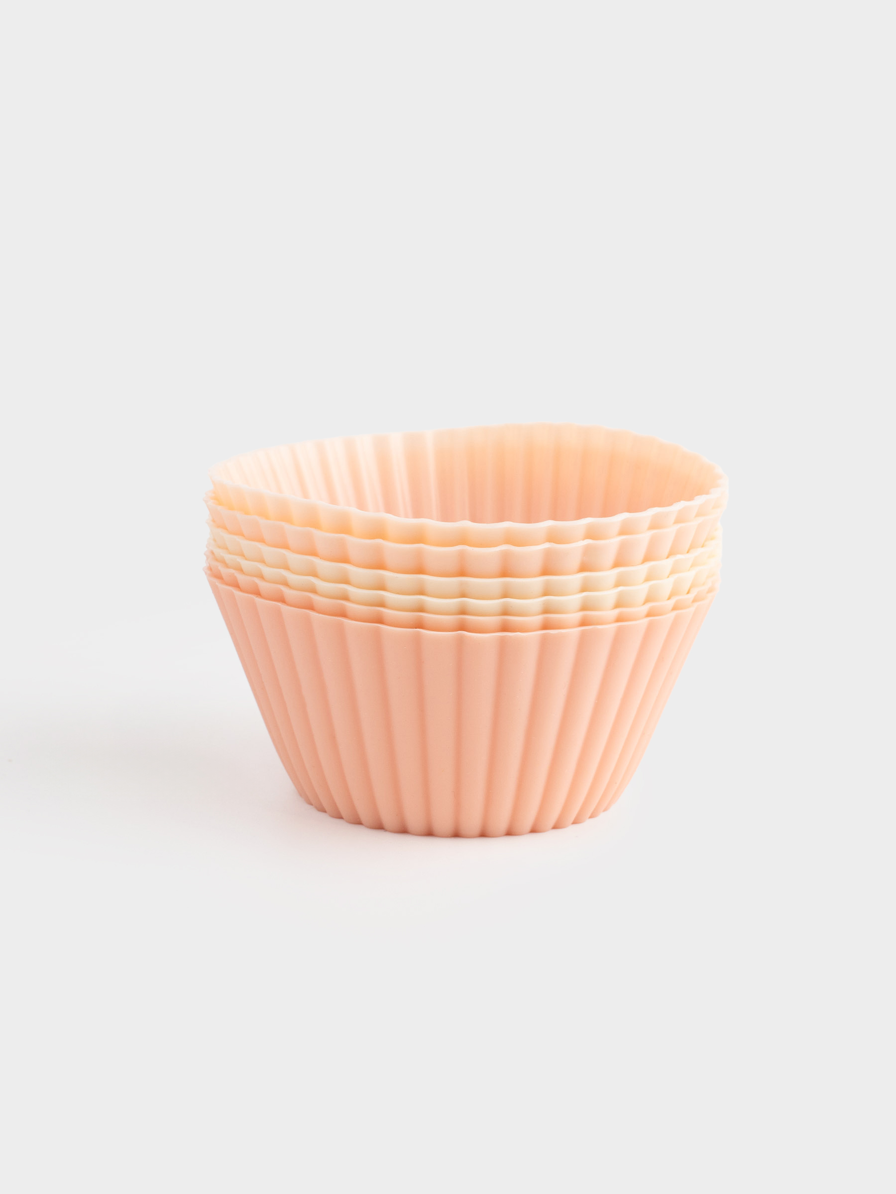 Cupcake baking dish, 7x3 cm, 6 pcs, silicone, beige, Bakery, image-7