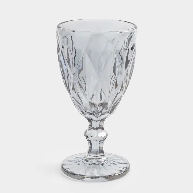 Drinking glass, 300 ml, glass R, grey, Rhomb color ,image-0