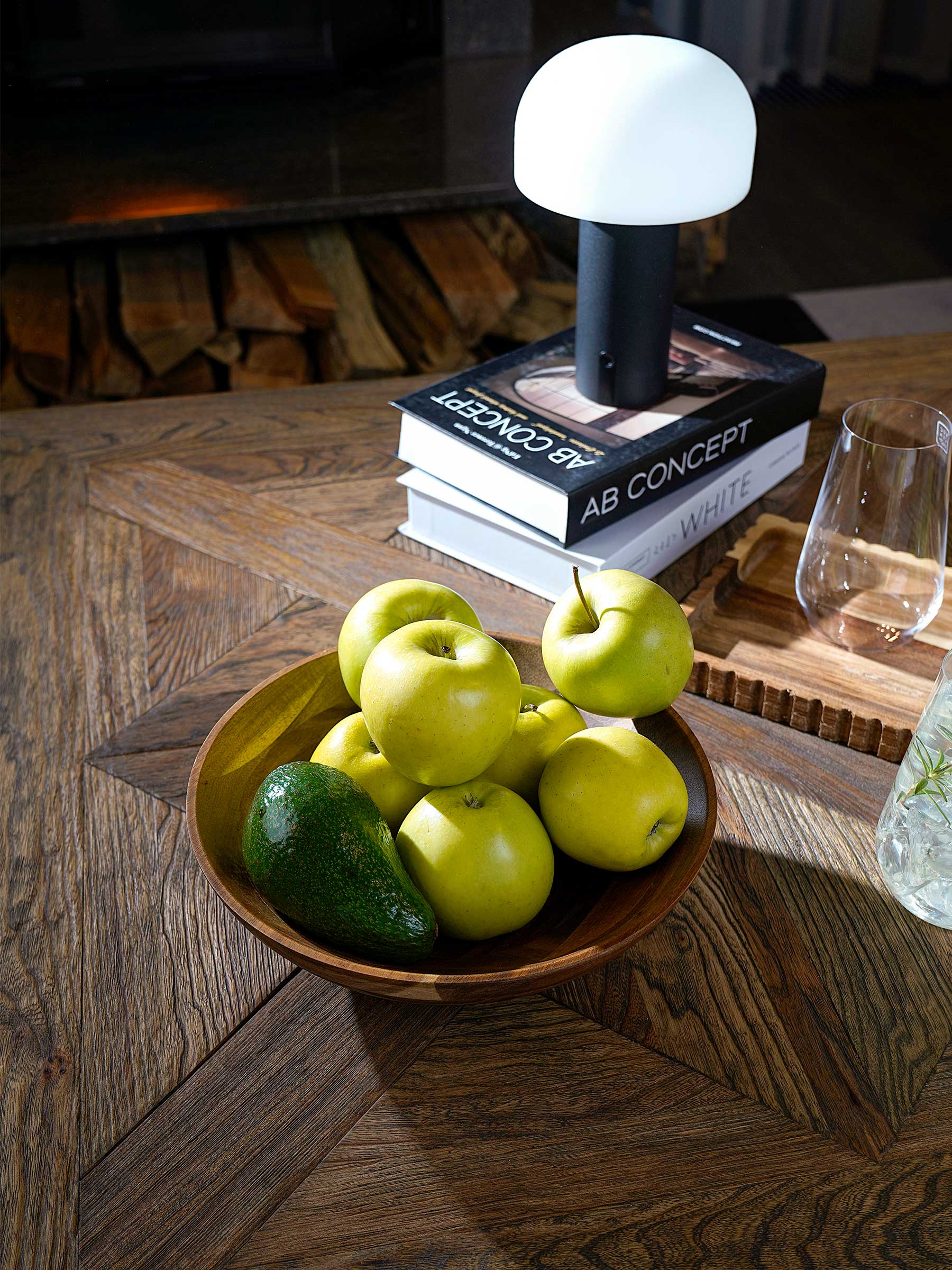 Fruit bowl, 26x8 cm, wood, Noble tree 