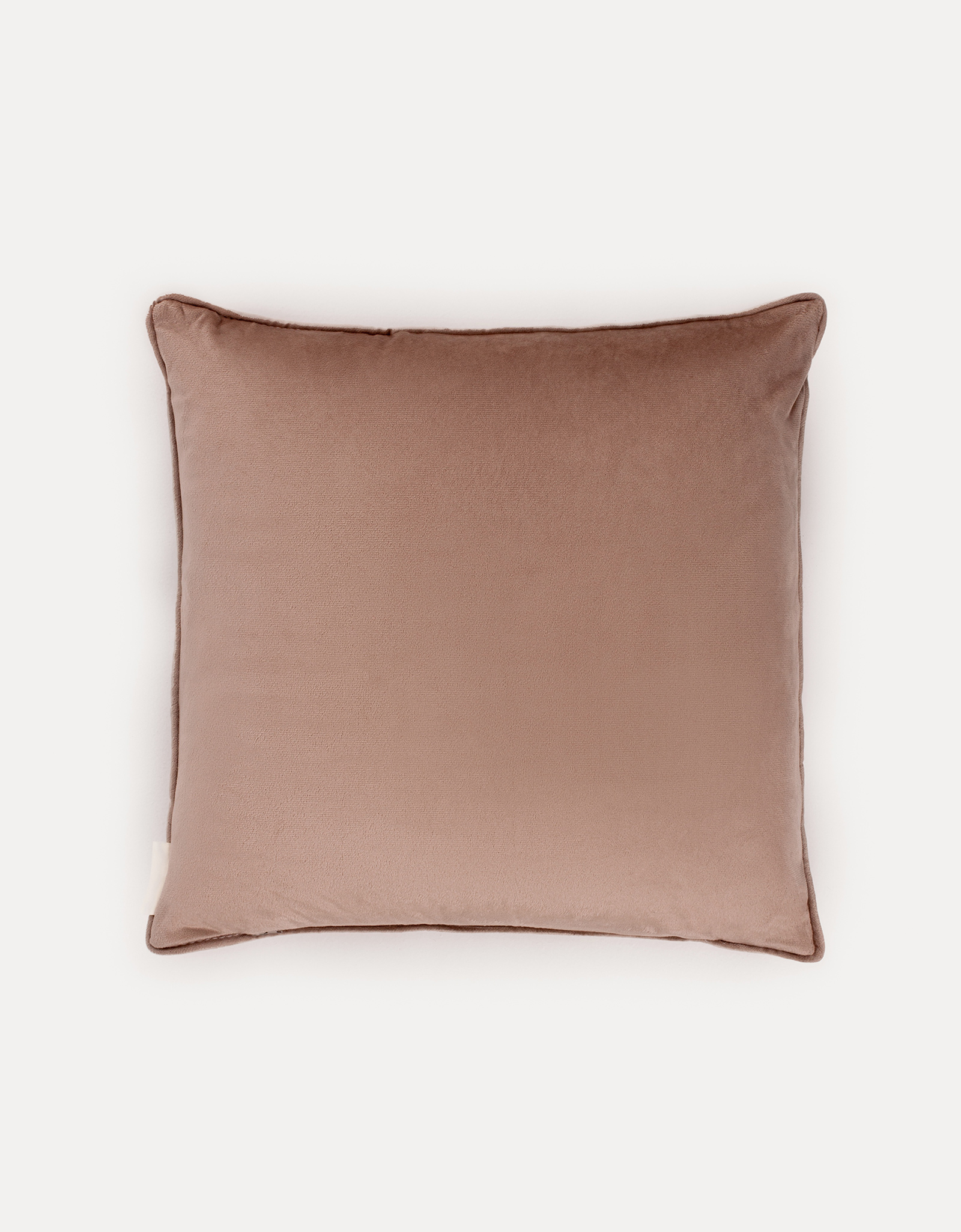 Decorative pillow, 45x45 cm, chenille / corduroy, gray-beige, Dragonfly, Dragonfly