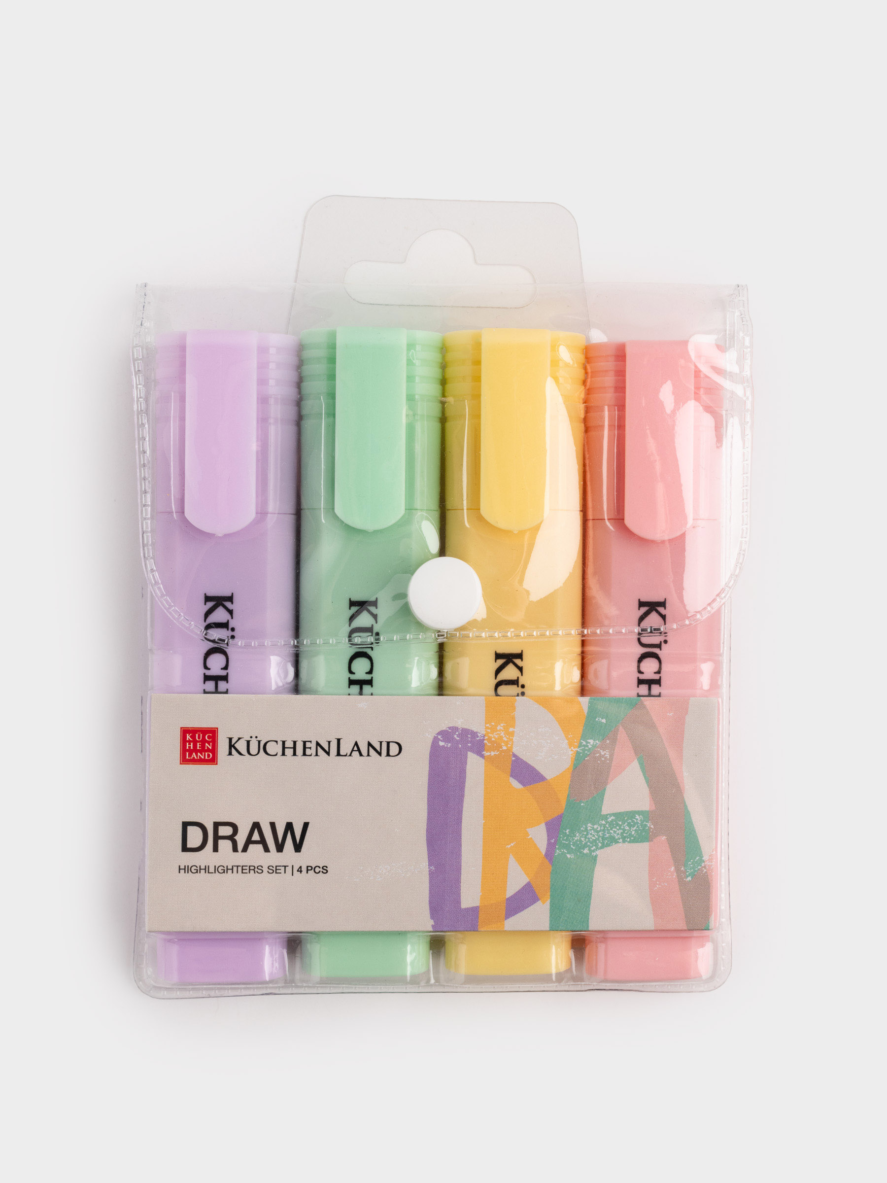 Set of text separators, 4 pcs, plastic, colored, Draw, image-3