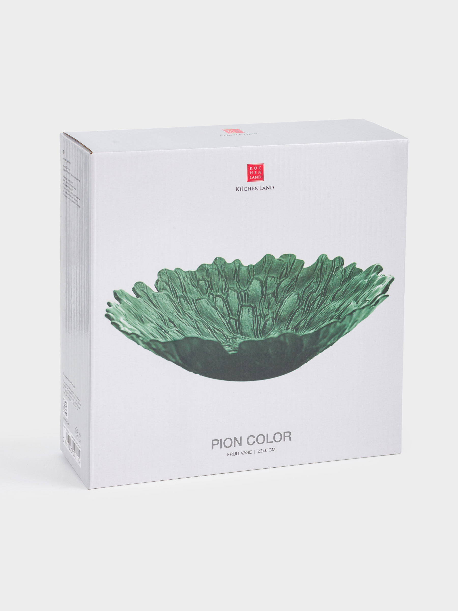 Fruit bowl, 23x6 cm, glass R, green, Pion color, image-4