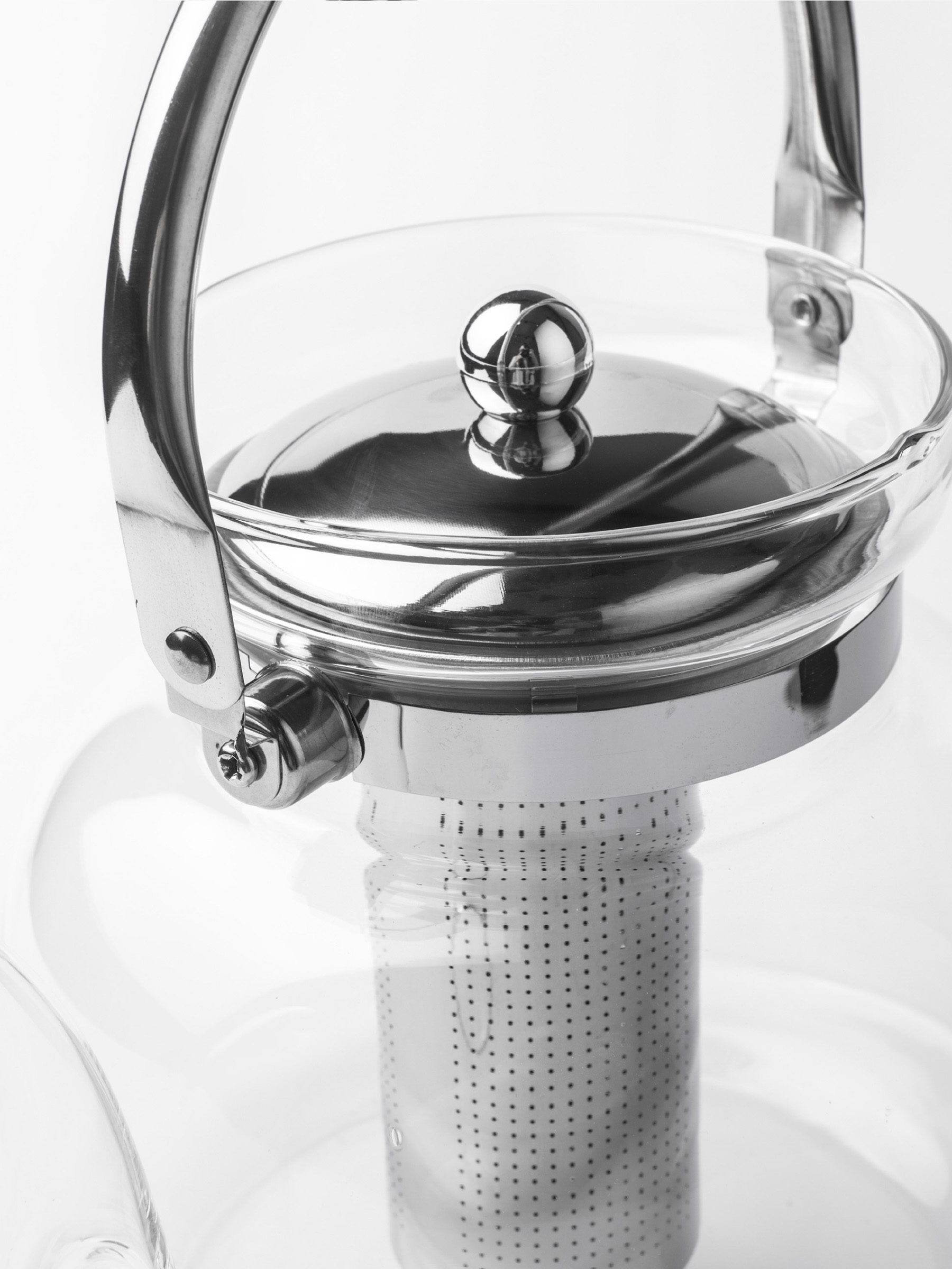 Teapot, 2.8 l, with brew screen, Used glass, Classic, image-4