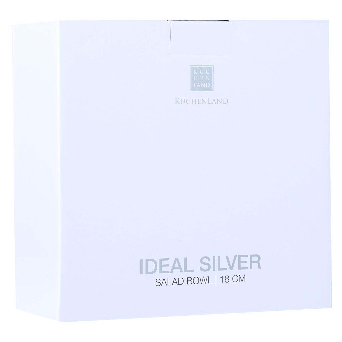 Salad bowl, 18x9 cm, 1 l, porcelain F, white, Ideal silver