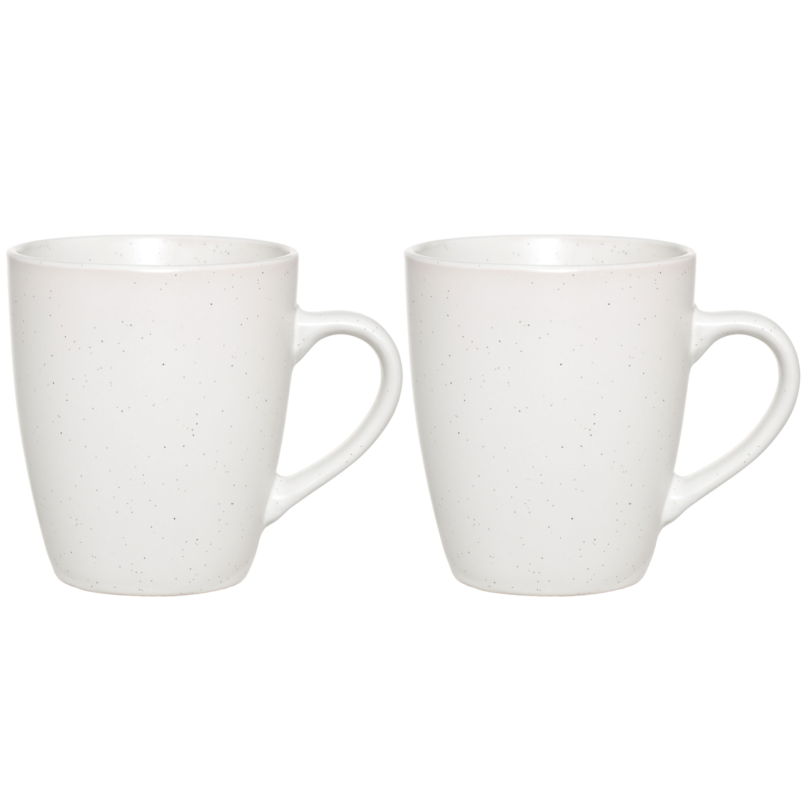 Mug, 400 ml, 2 pcs, ceramic, milk, speckled, Particle, image-0