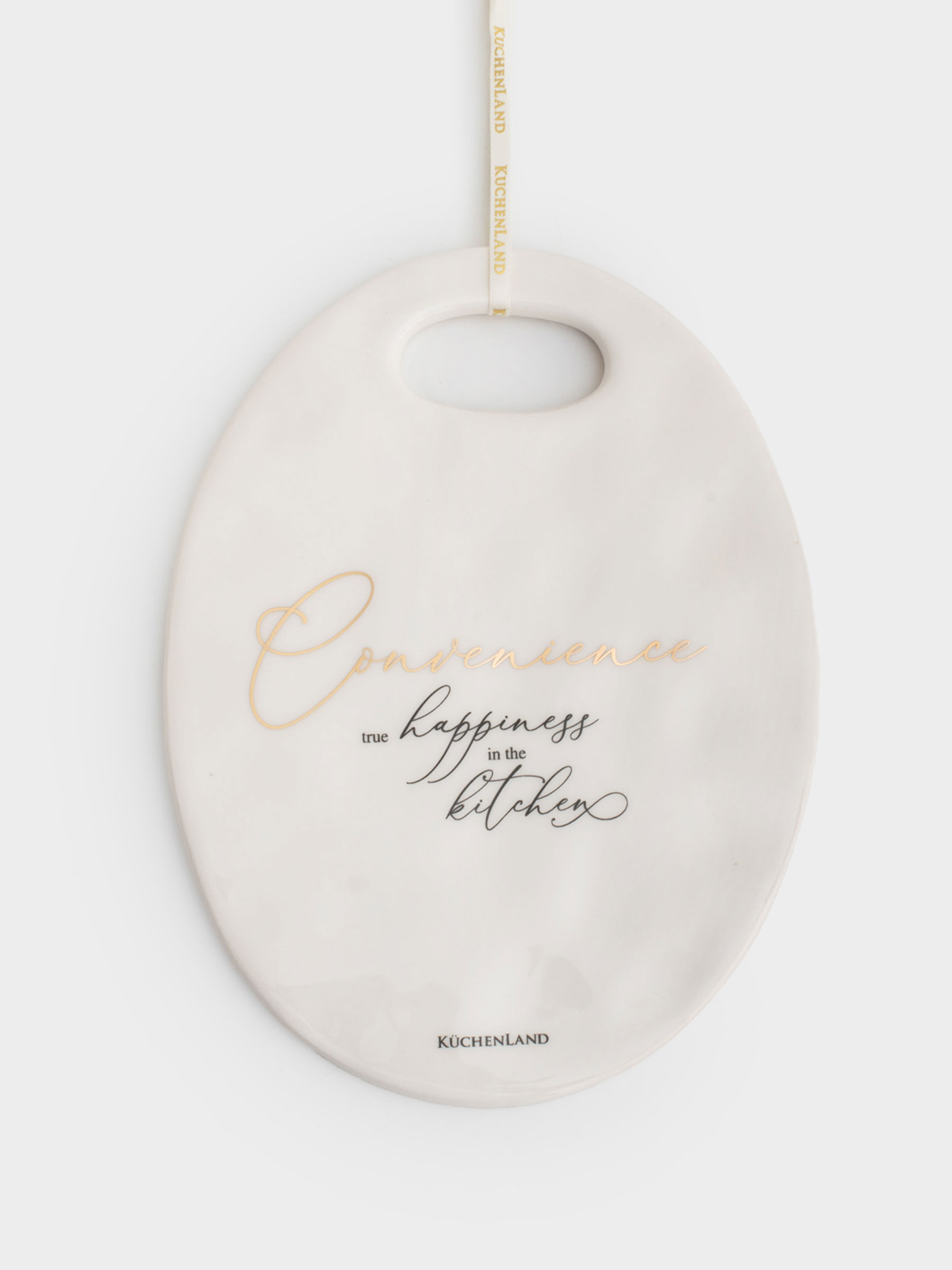 Hot trivet, 15x20 cm, ceramic, oval, milky, Crumpled effect, Crumple kitchen, image-0