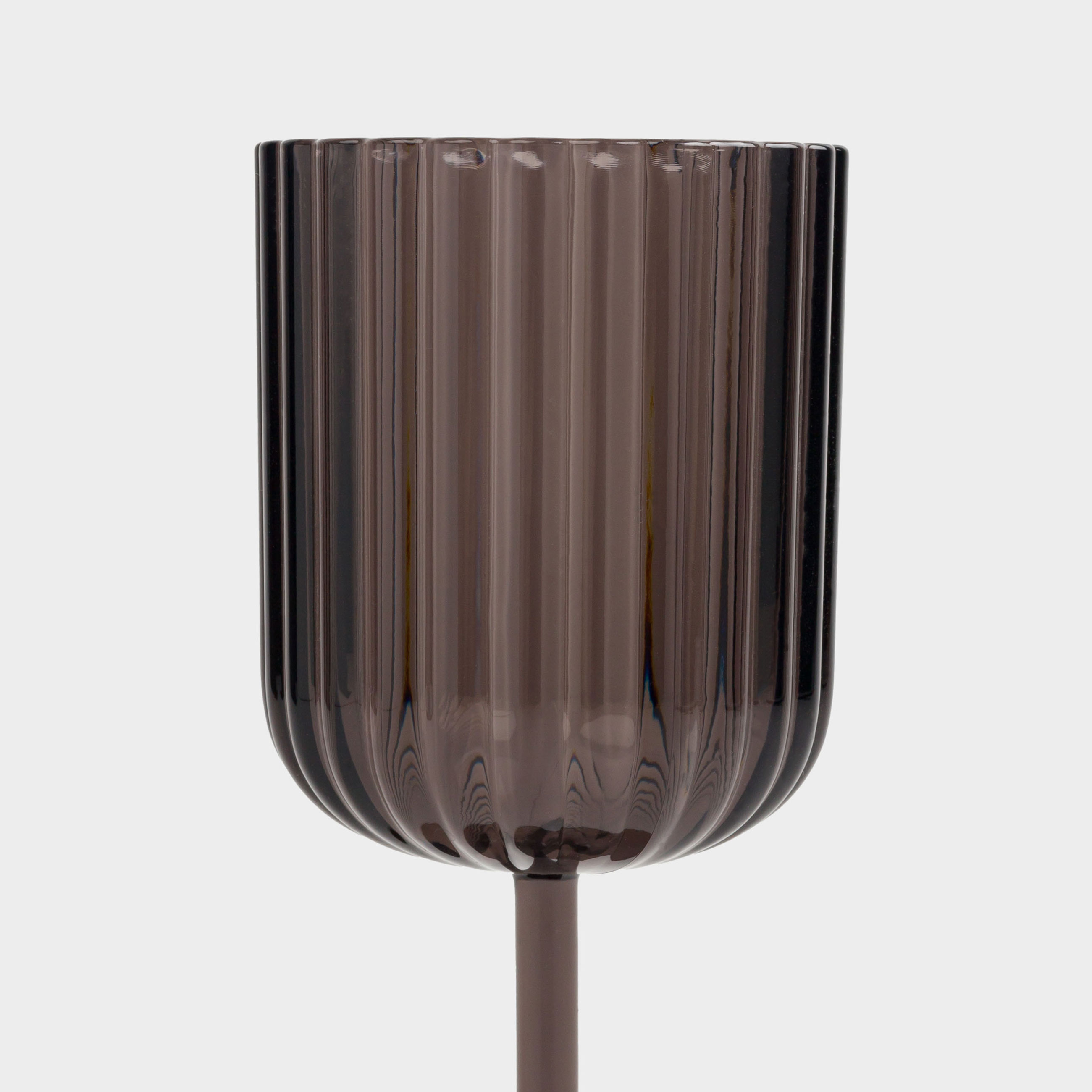 Drinking glass, 310 ml, acrylic, gray, Ribby
