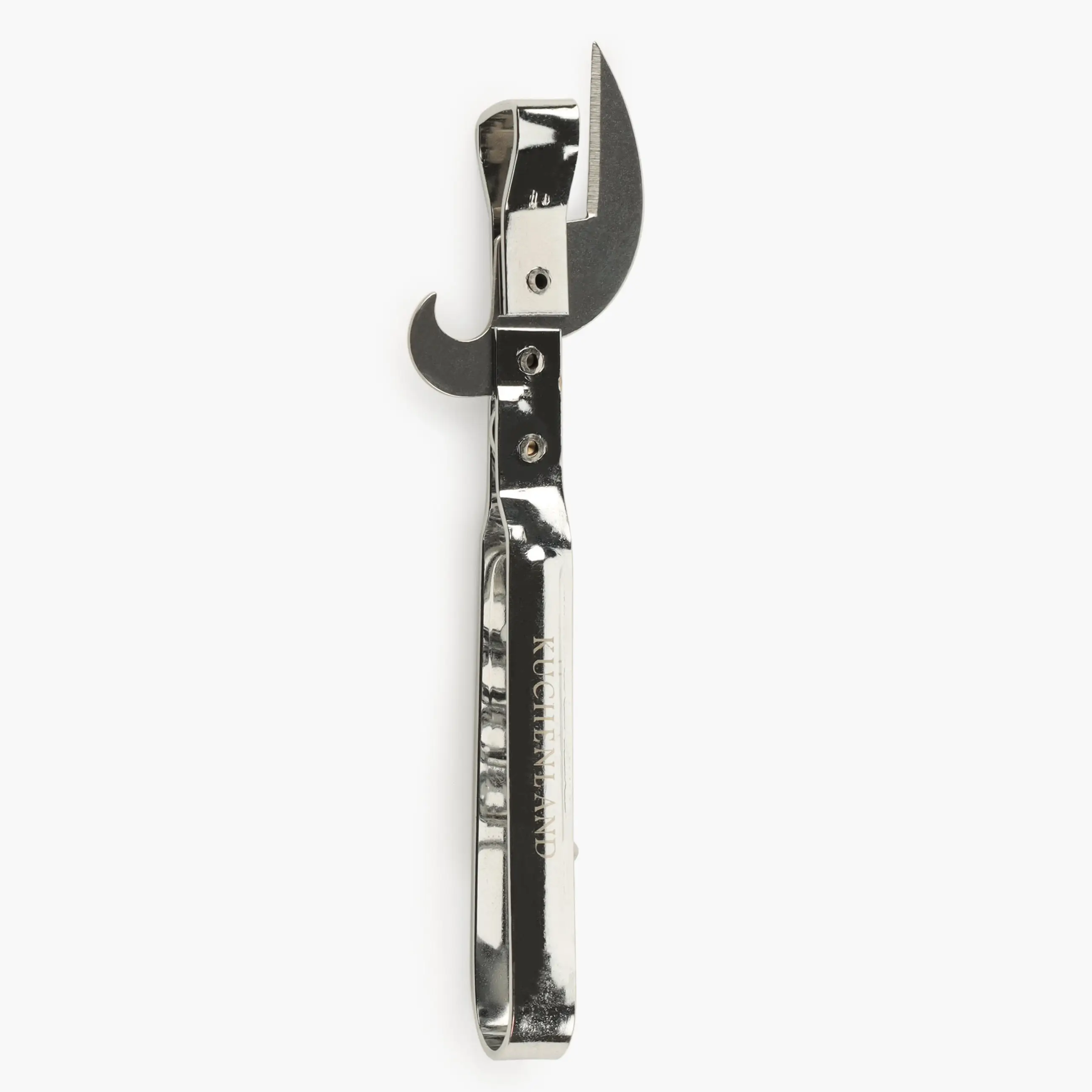 Bottle and can opener, 13 cm, with corkscrew, metal, Classic, image-0