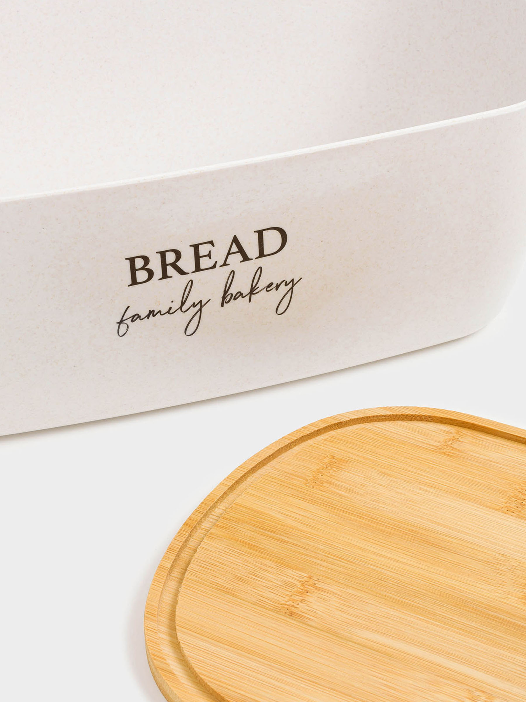 Bread box, 37x21x13 cm, with cutting board, bamboo, oval, Dairy, Bread/Bakery, Course, image-4