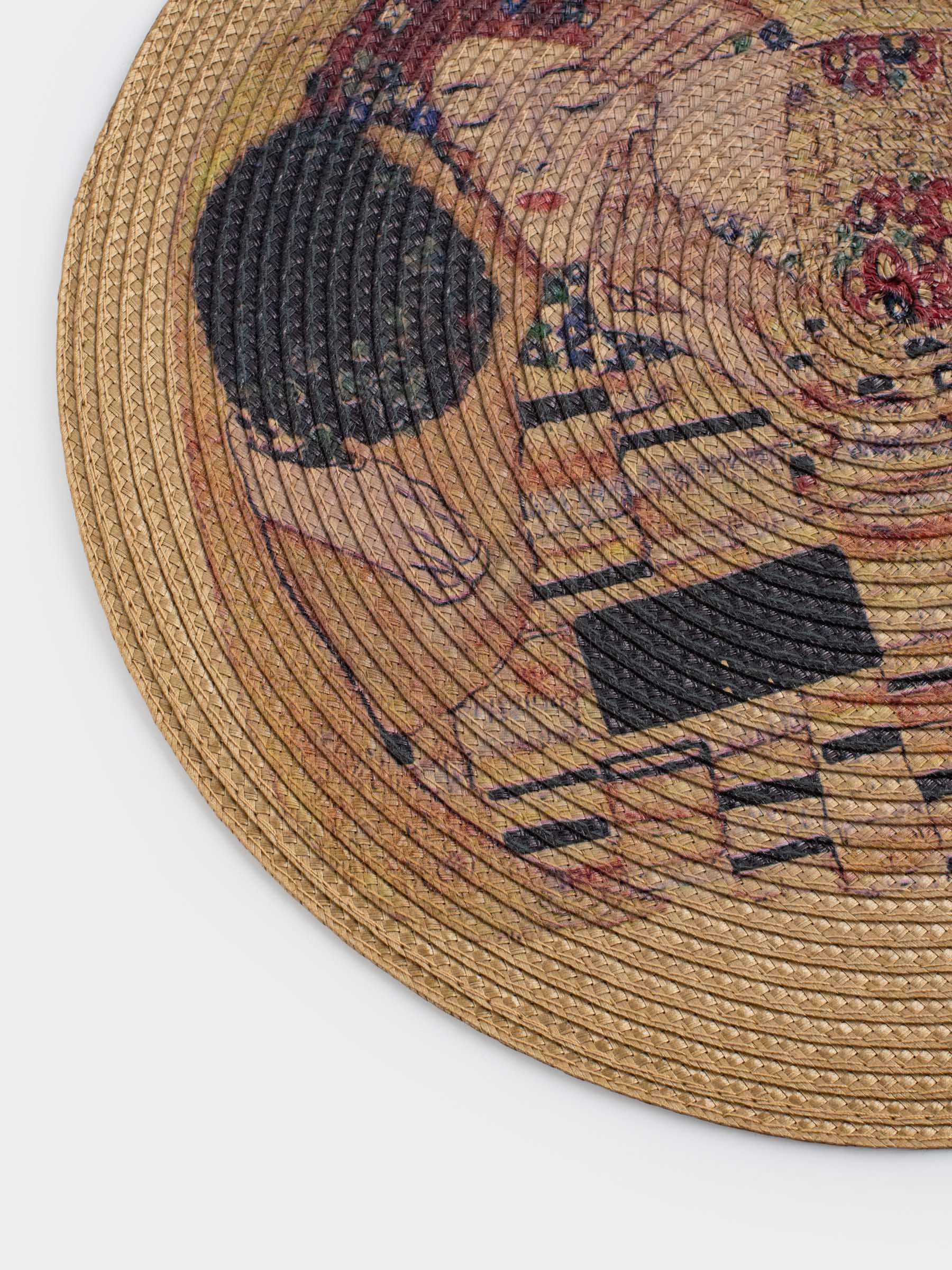 Napkin for appliances, 38 cm, polypropylene/PET, Round, Golden, Kiss, Klimt, Circle print, image-5