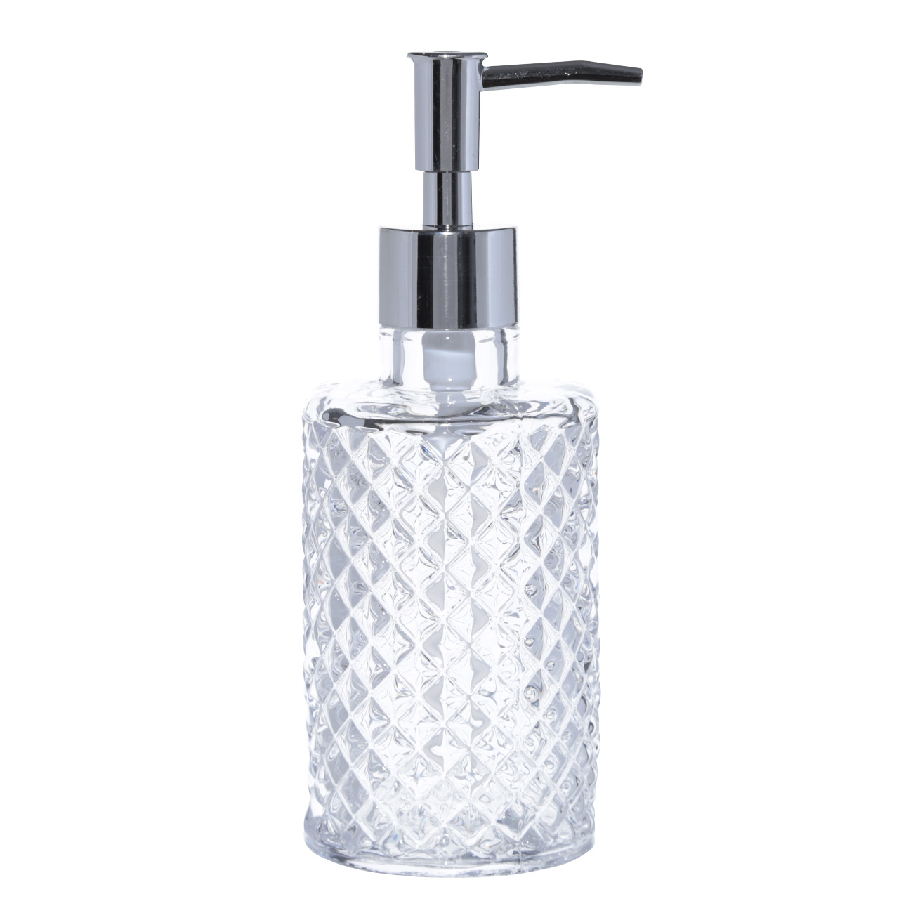 Bathroom set, 3 pr, glass / plastic, Naiad