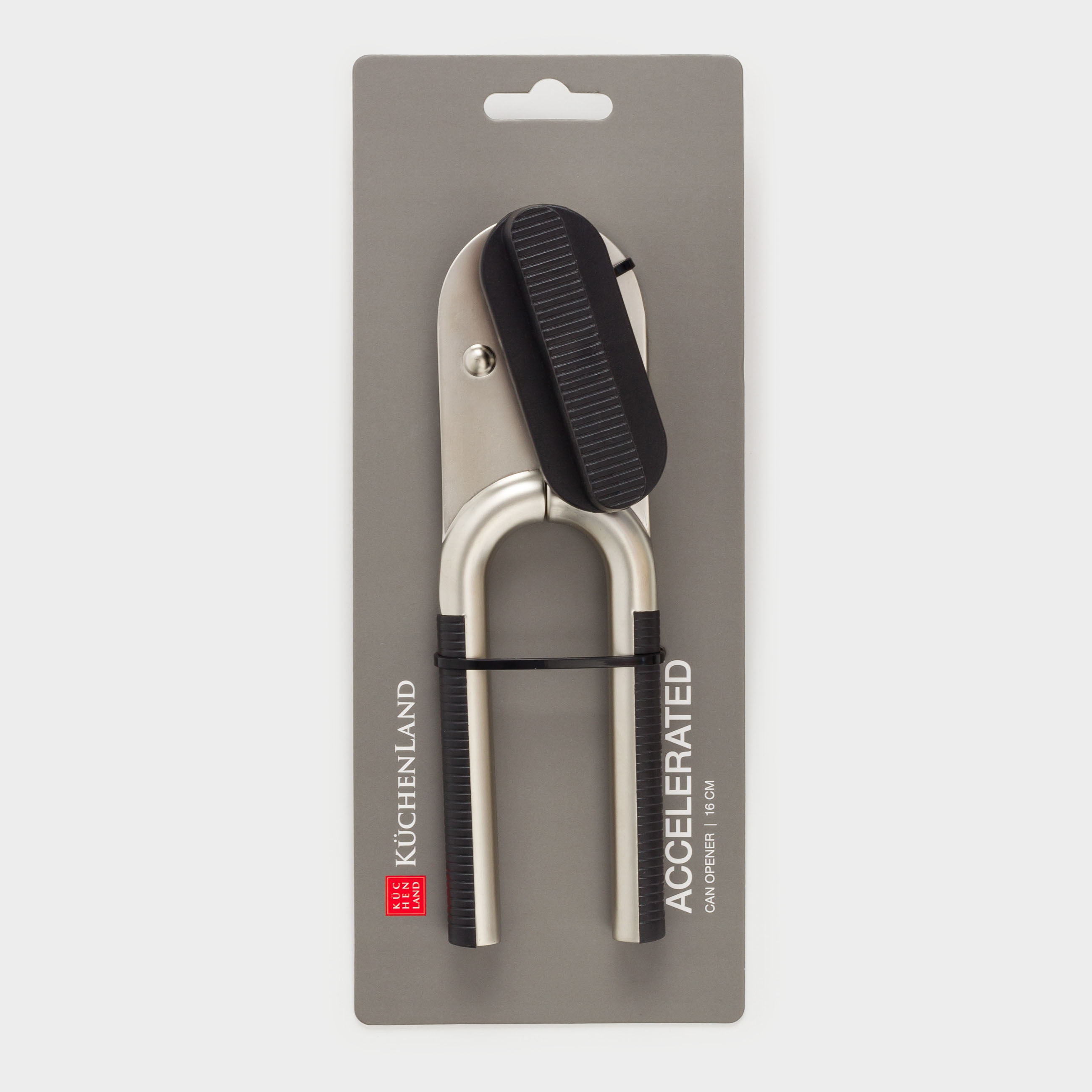 Can opener, 16 cm, metal / plastic, Accelerated