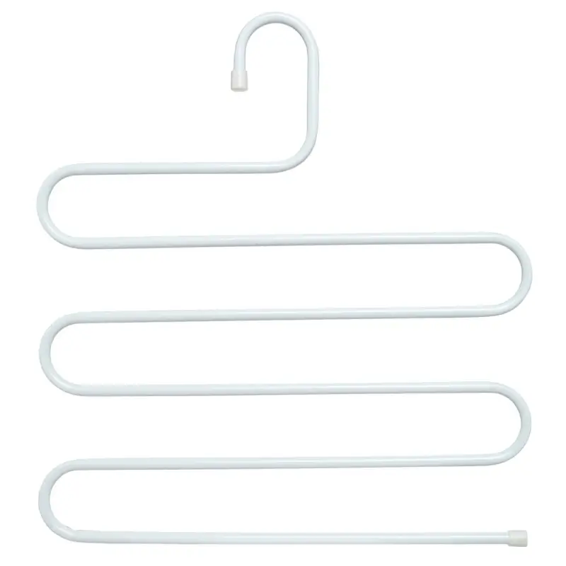 Hanger for trousers/skirts, 36 cm, 5 levels, metal, white, Colorful house