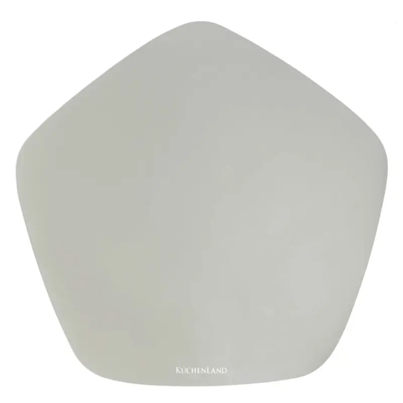Placemat, 40 cm, double-sided, PVC, curly, gray/beige, Rock
