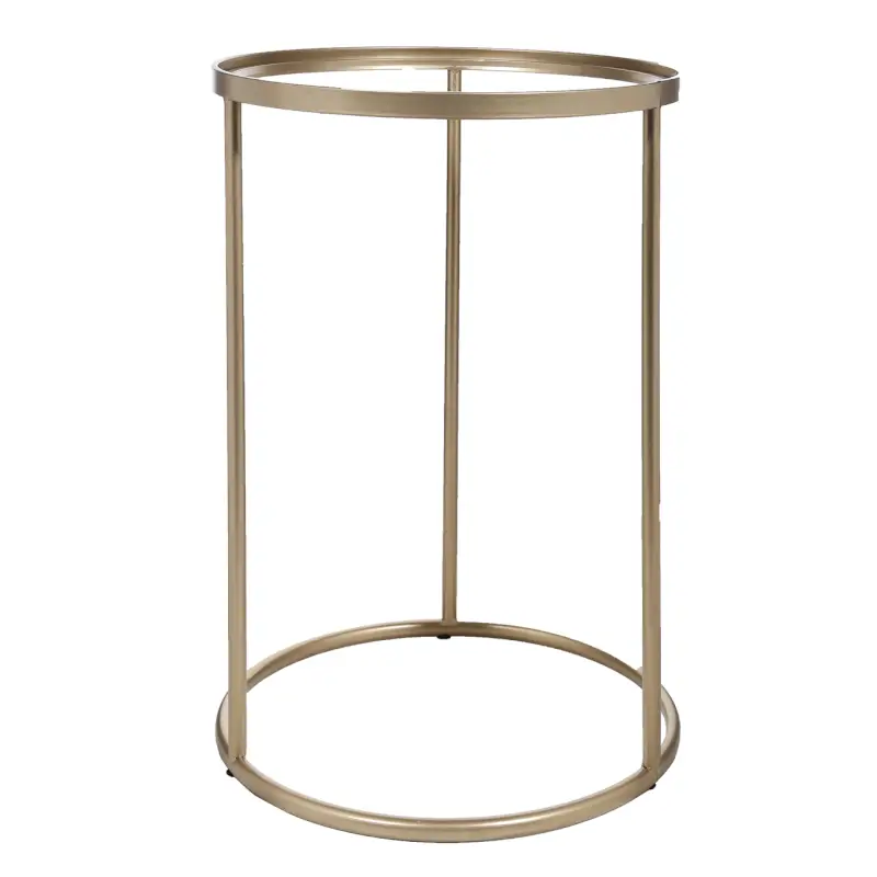Tray stand, 54 cm, metal, round, gold, Trend ,image-0