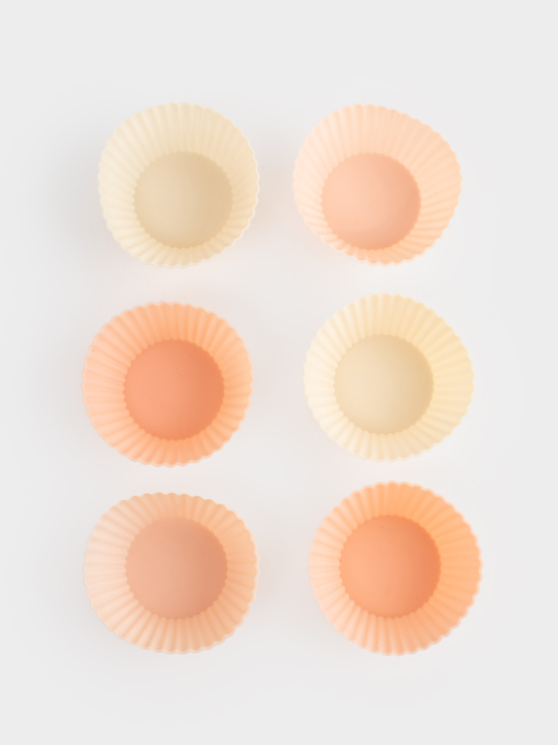 Cupcake baking dish, 7x3 cm, 6 pcs, silicone, beige, Bakery, image-5