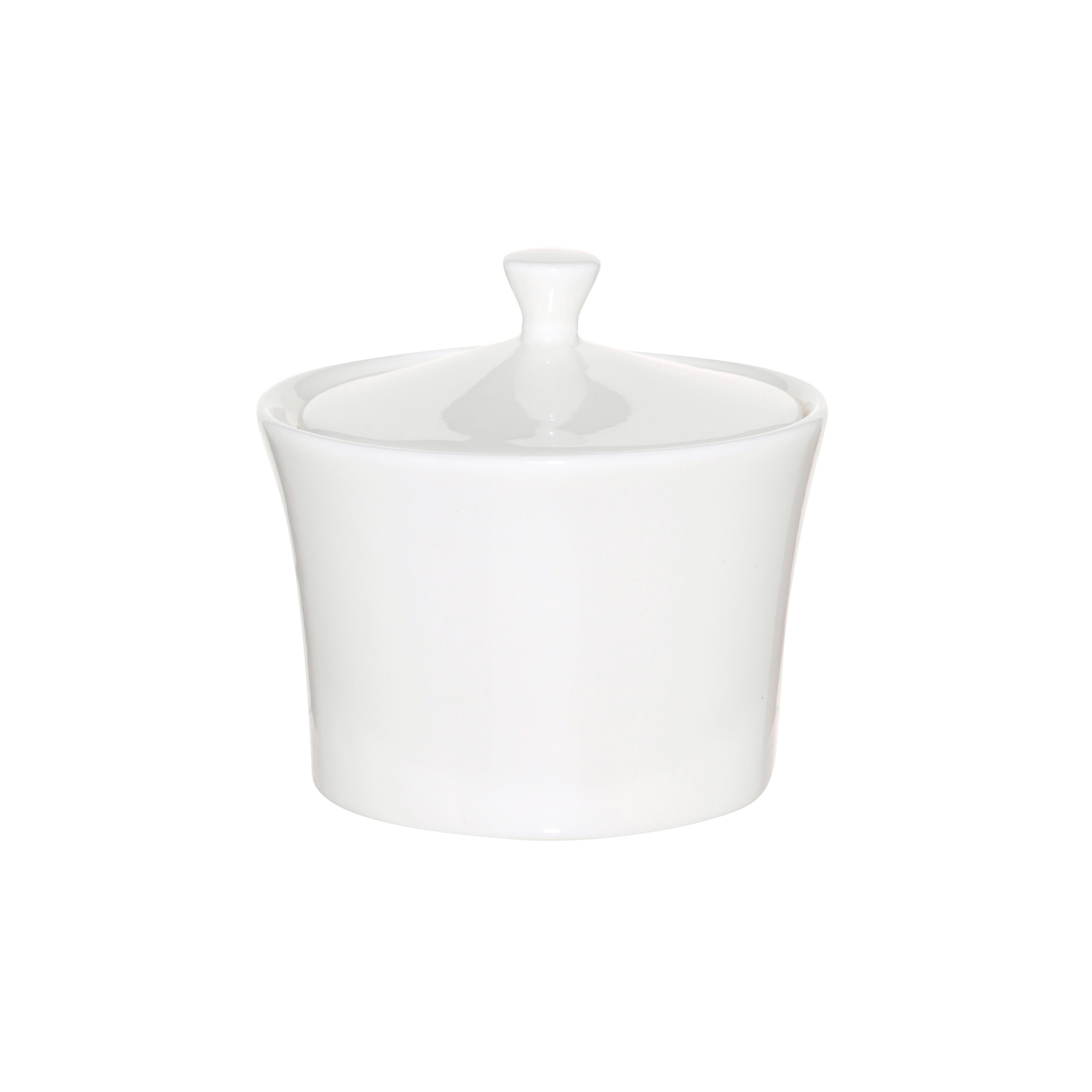 Sugar bowl, 10 cm, 230 ml, porcelain F, white, Ideal white, image-0