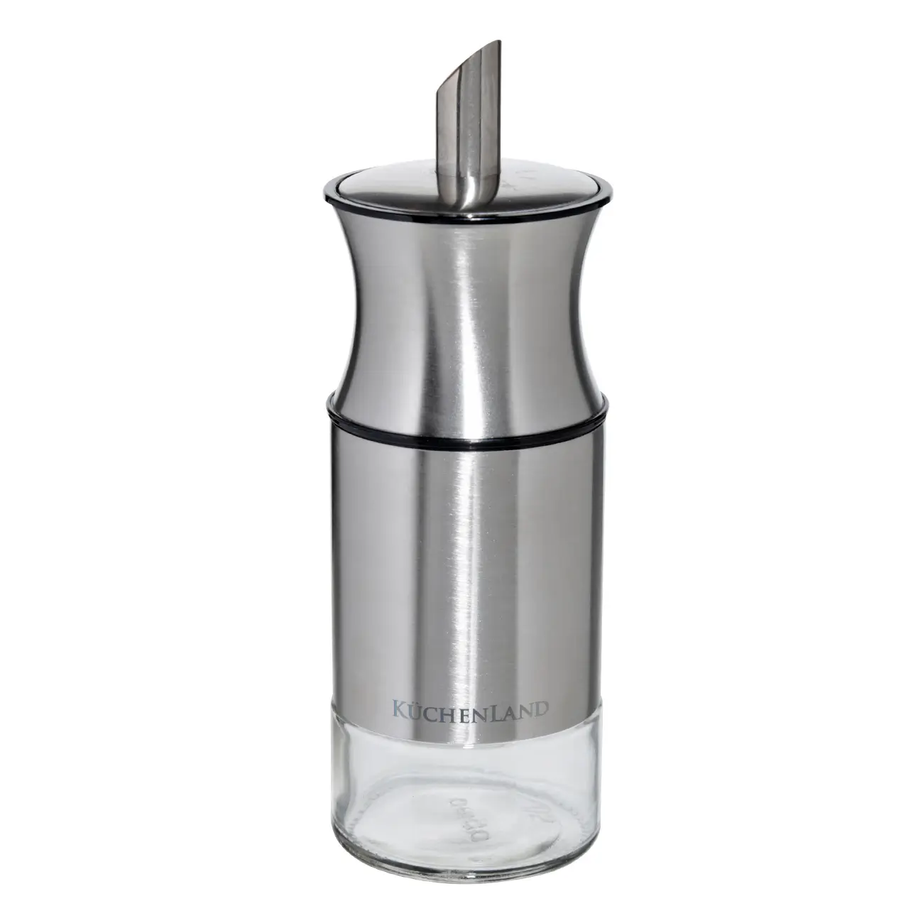 Sugar bowl dispenser, 17 cm, 120 ml, glass / steel, Classic, image-0