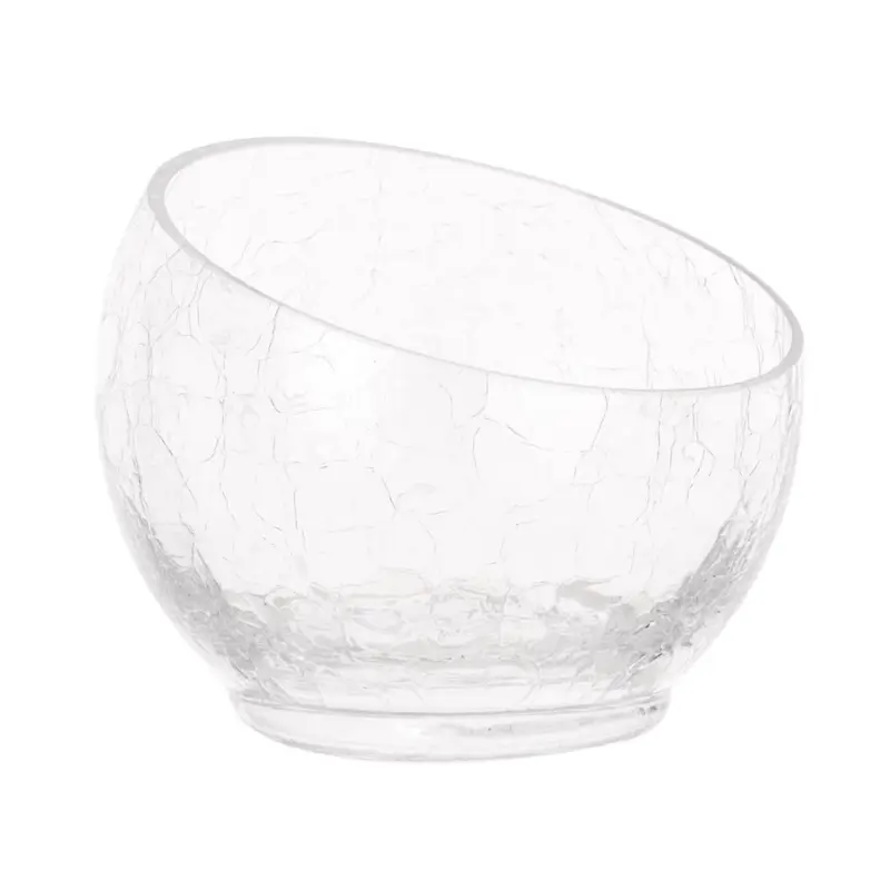 Candy bowl, 15x17 cm, glass, Craquelure, Ice