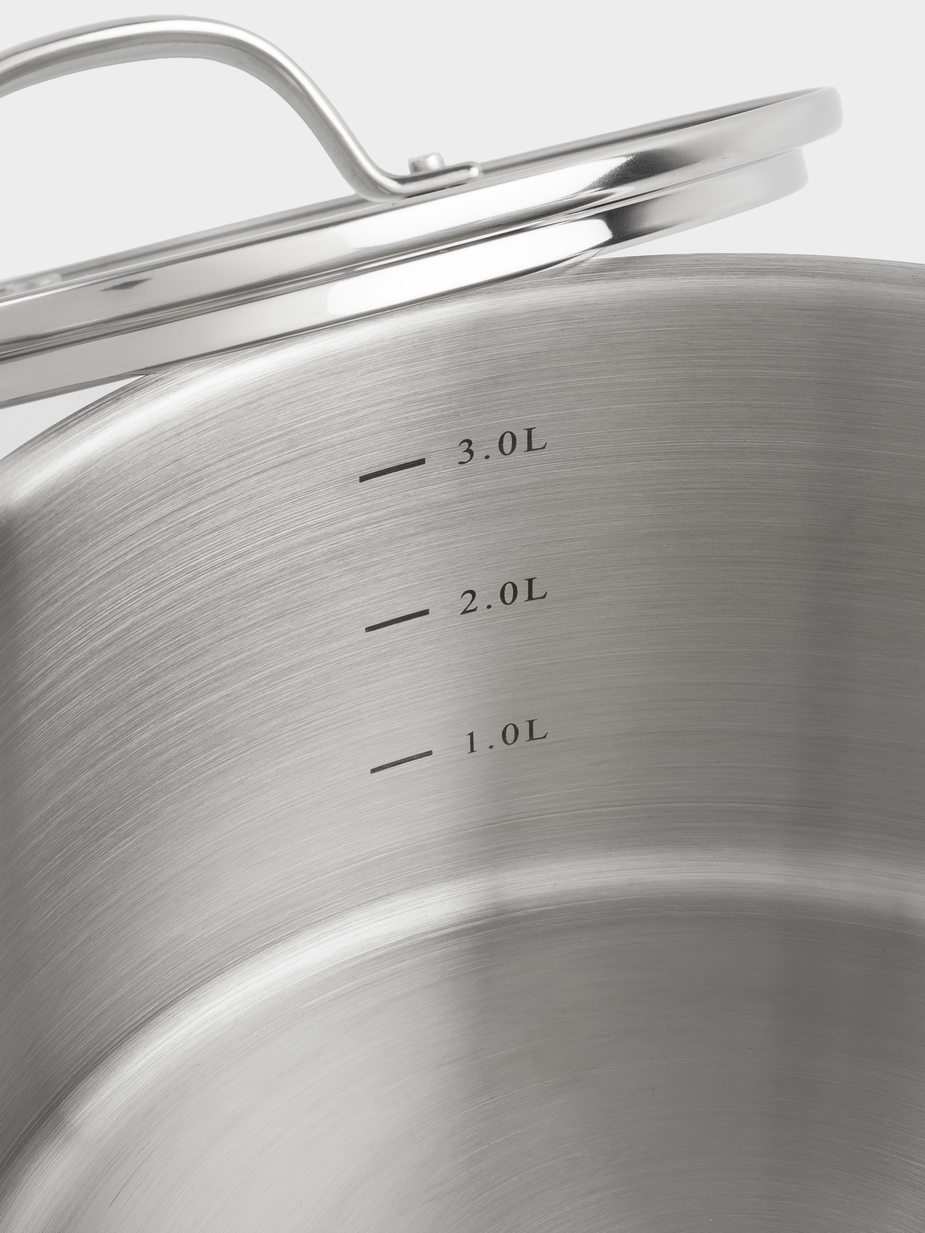 Pot with Lid, 22 cm, 4 l, Silver Stone, image-4