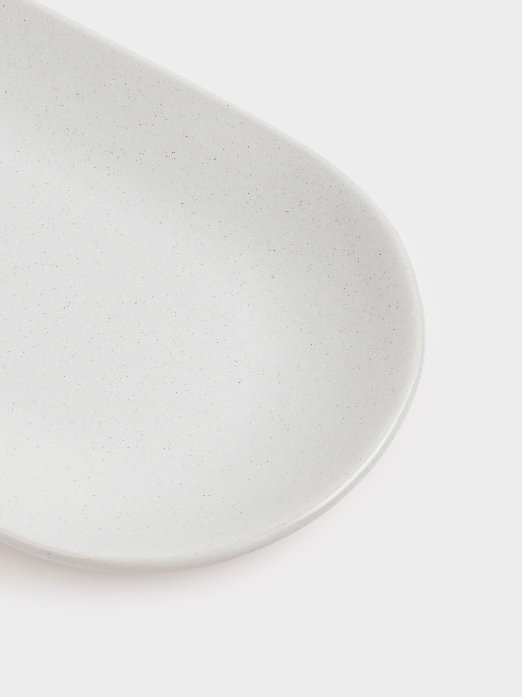 Dish, 25x13 cm, ceramic, oval, milk, speckled, Particle, image-4
