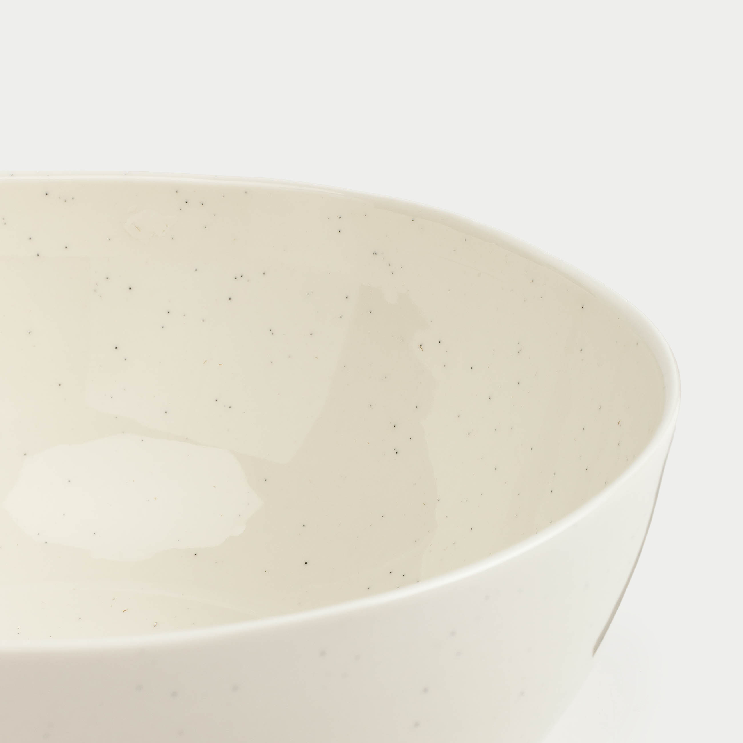 Salad bowl 20x9, ml, porcelain N, milk, Dots, Boho