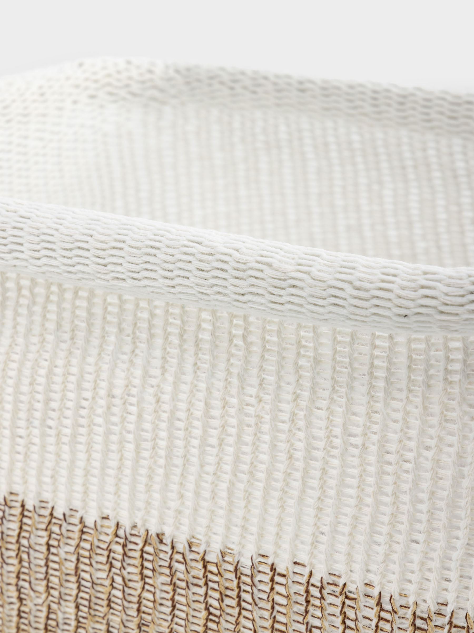 Storage basket, 37x27x18, polyester, rectangular, milky beige, Crochet, image-2