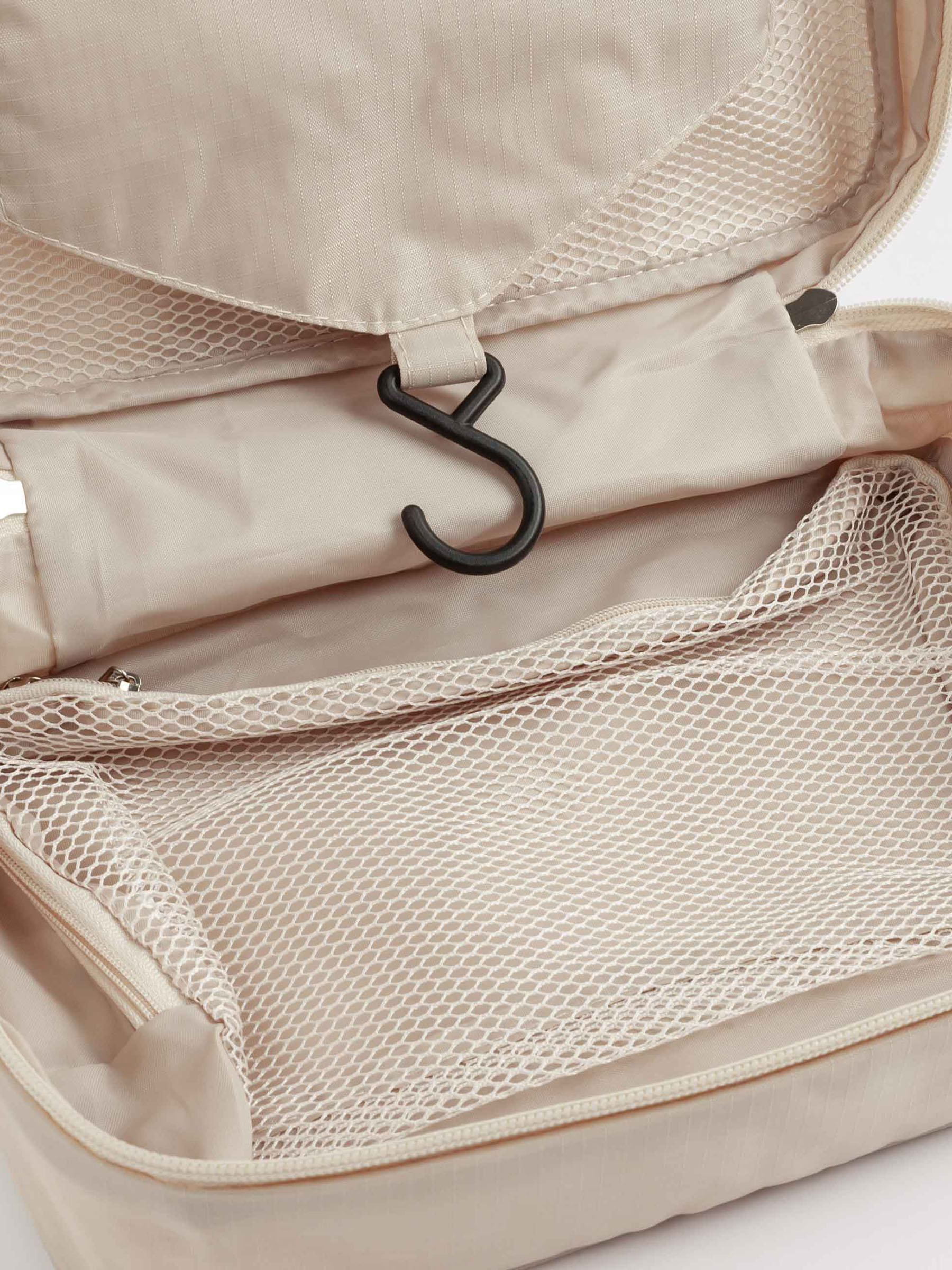 Travel Cosmetic Bag, 27х18 cm, polyester, beige, Easy Travel
