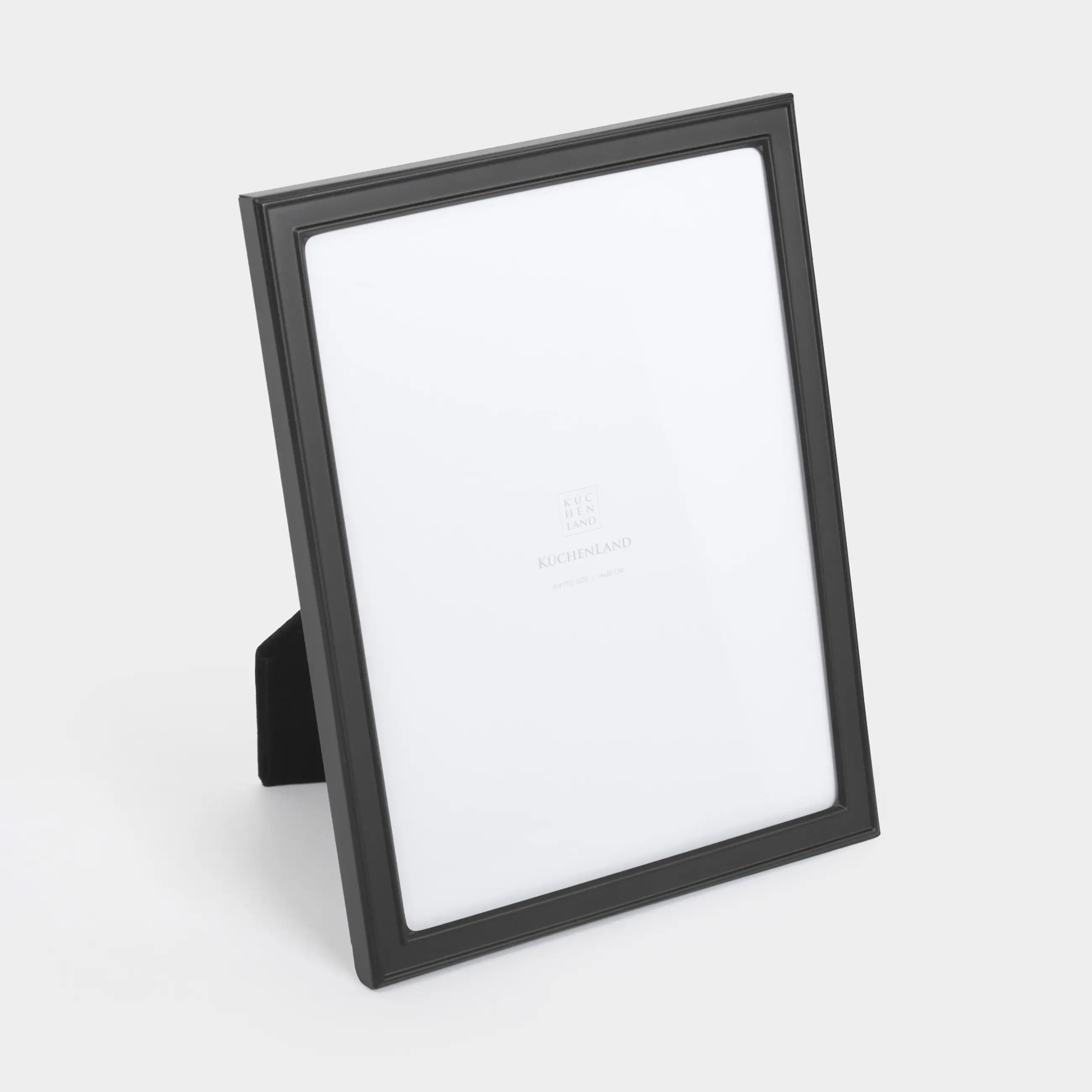 Photo frame, 17x22 cm, plastic / glass, black