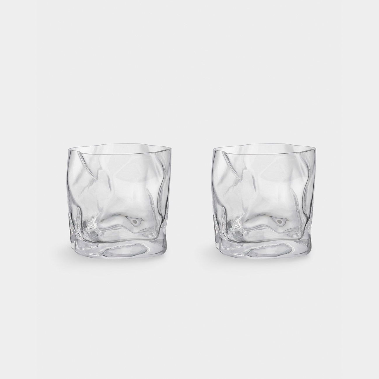 Drinking glass, 8 cm, 245 ml, 2 pcs, glass, Slalom, image-2