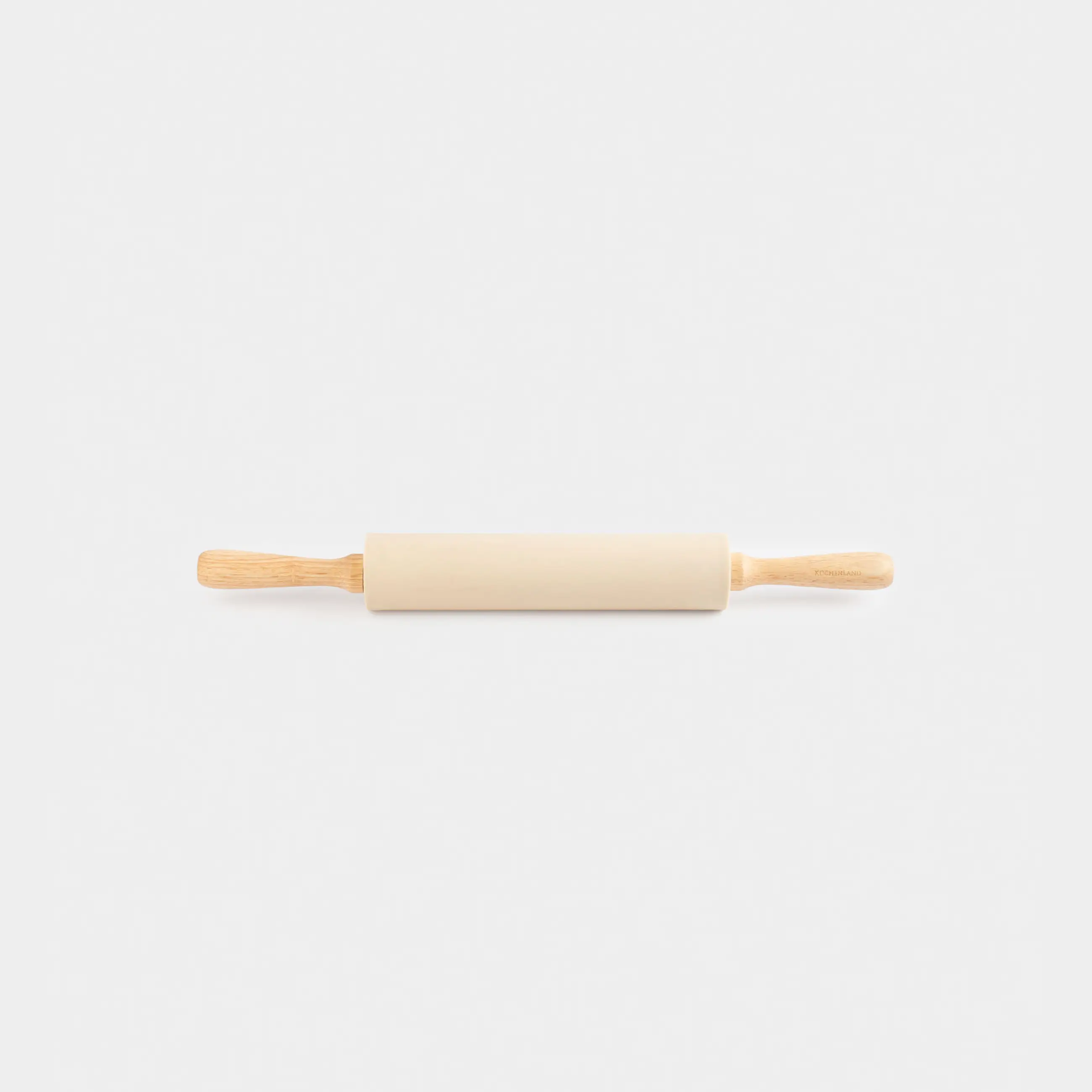 Rolling pin, 48 cm, silicone / wood, beige, Bakery