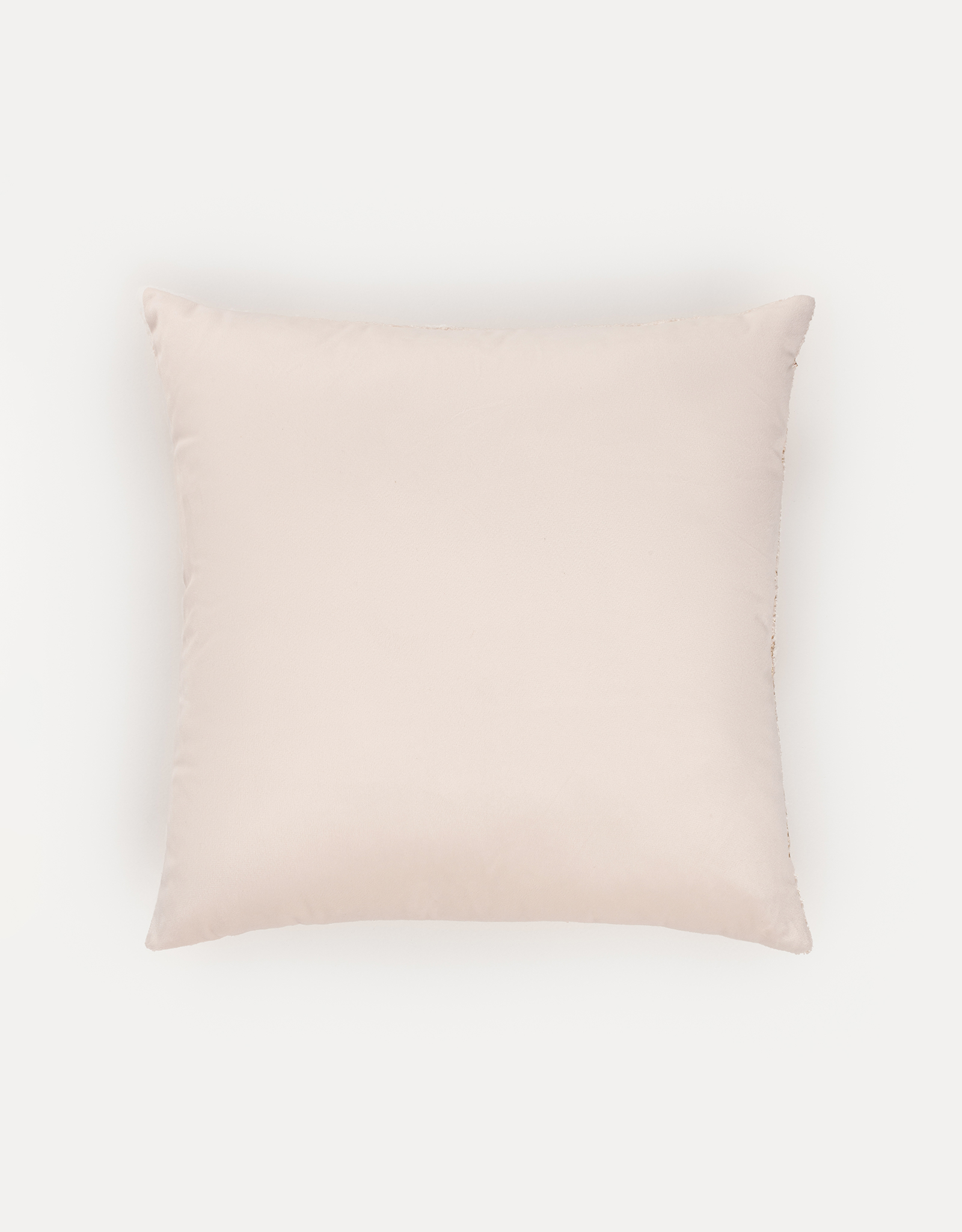 Decorative pillow, 45x45 cm, boucle/velvet, milky, wildflowers, Boucle
