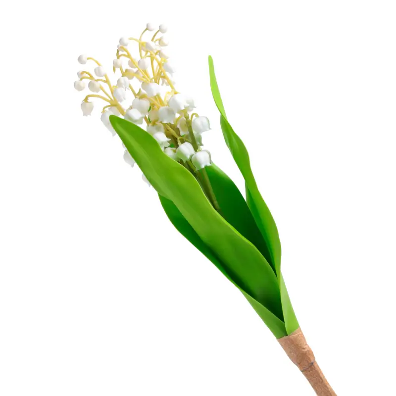 Artificial bouquet, 32 cm, rubber / metal, Lily of the valley, May-lily ,image-0