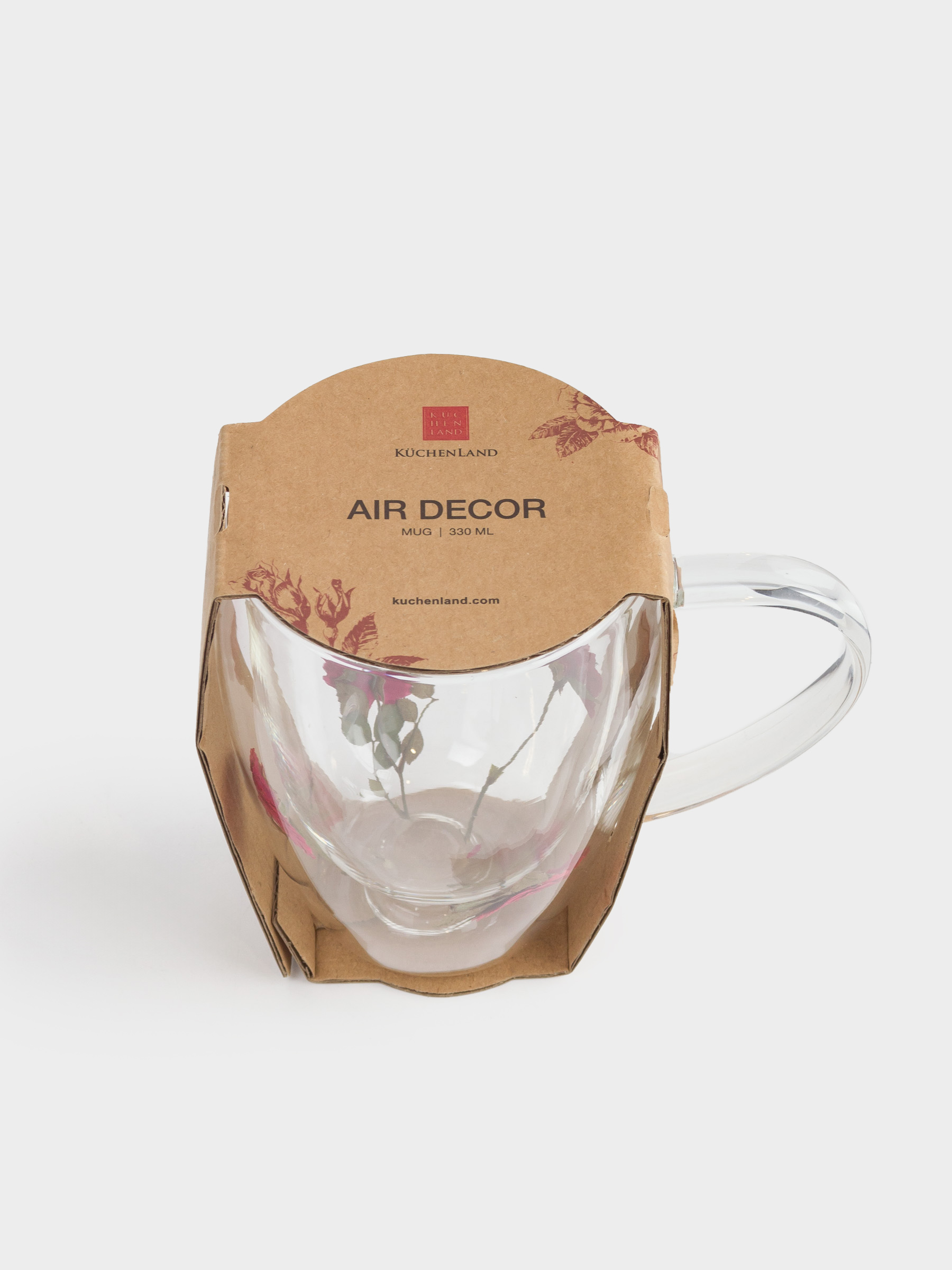 Mug, 330 ml, glass B, with dried flowers inside, Air decor, image-4