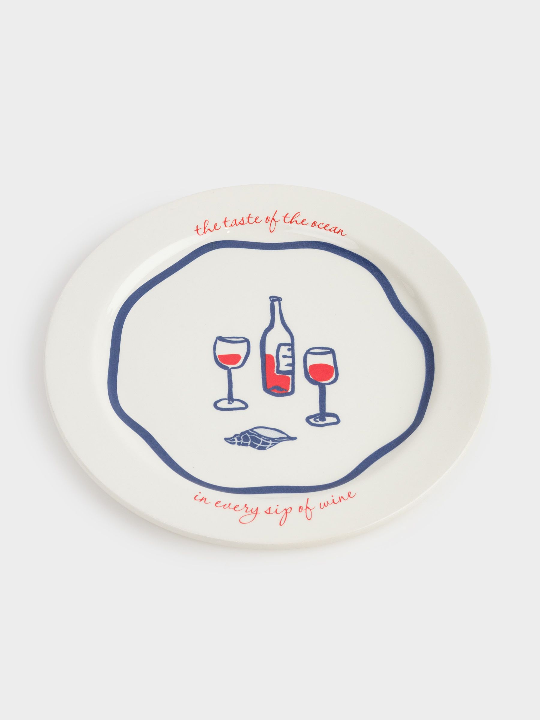 Dish, 20 cm, ceramic, dairy, Wine, Coral reef, image-1