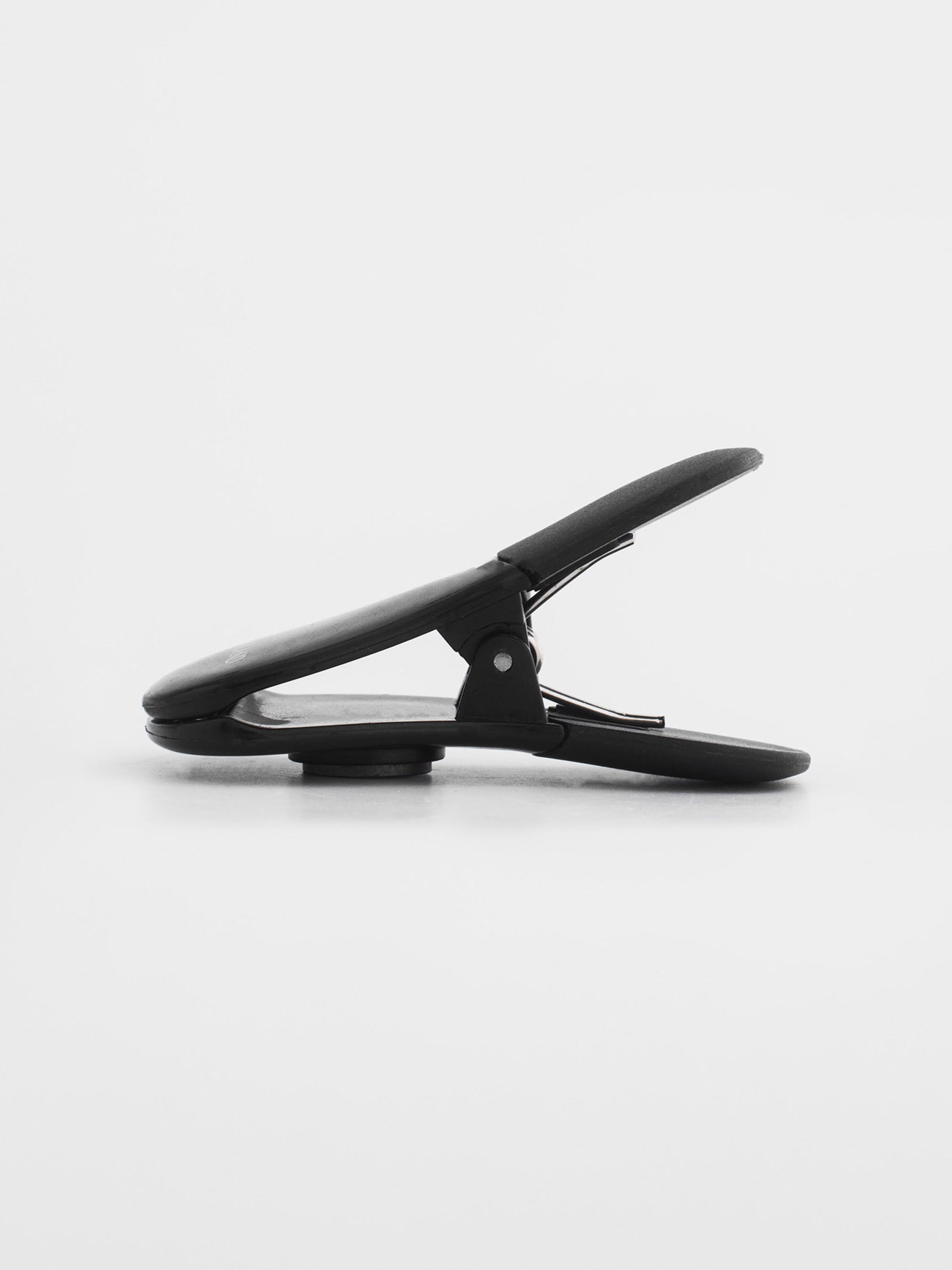 Bag clip, 7 cm, with magnet, plastic, Black, Clip, Black style, image-2