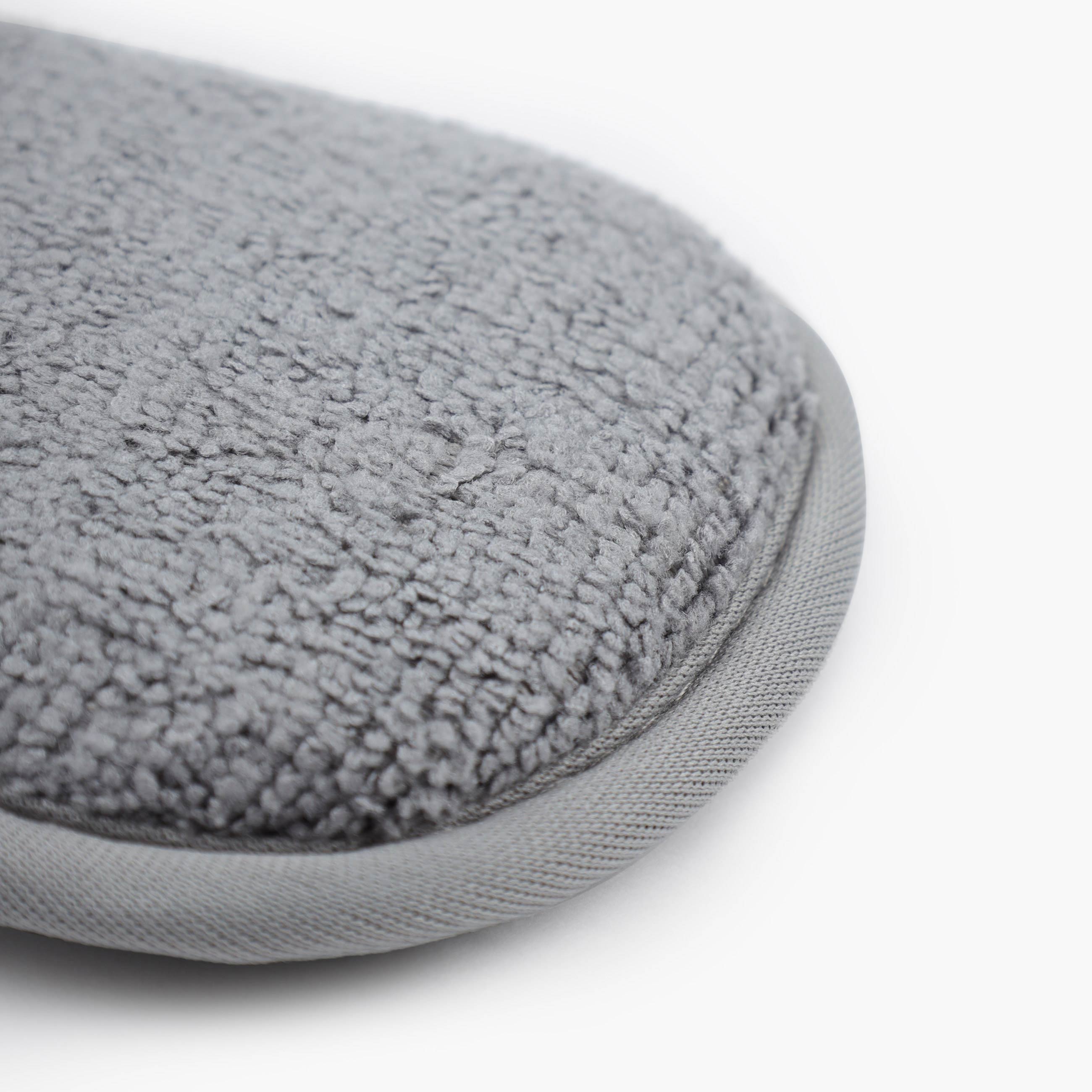 Dish washing sponge set, 15/16 cm, 2 pcs, double-sided, microfiber / polyurethane, grey, Clean