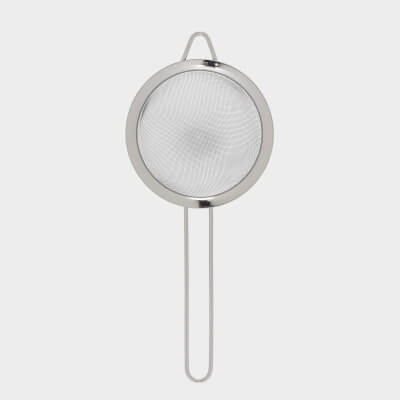 Sieve, 14 cm, with handle, steel, dark grey, Titanium