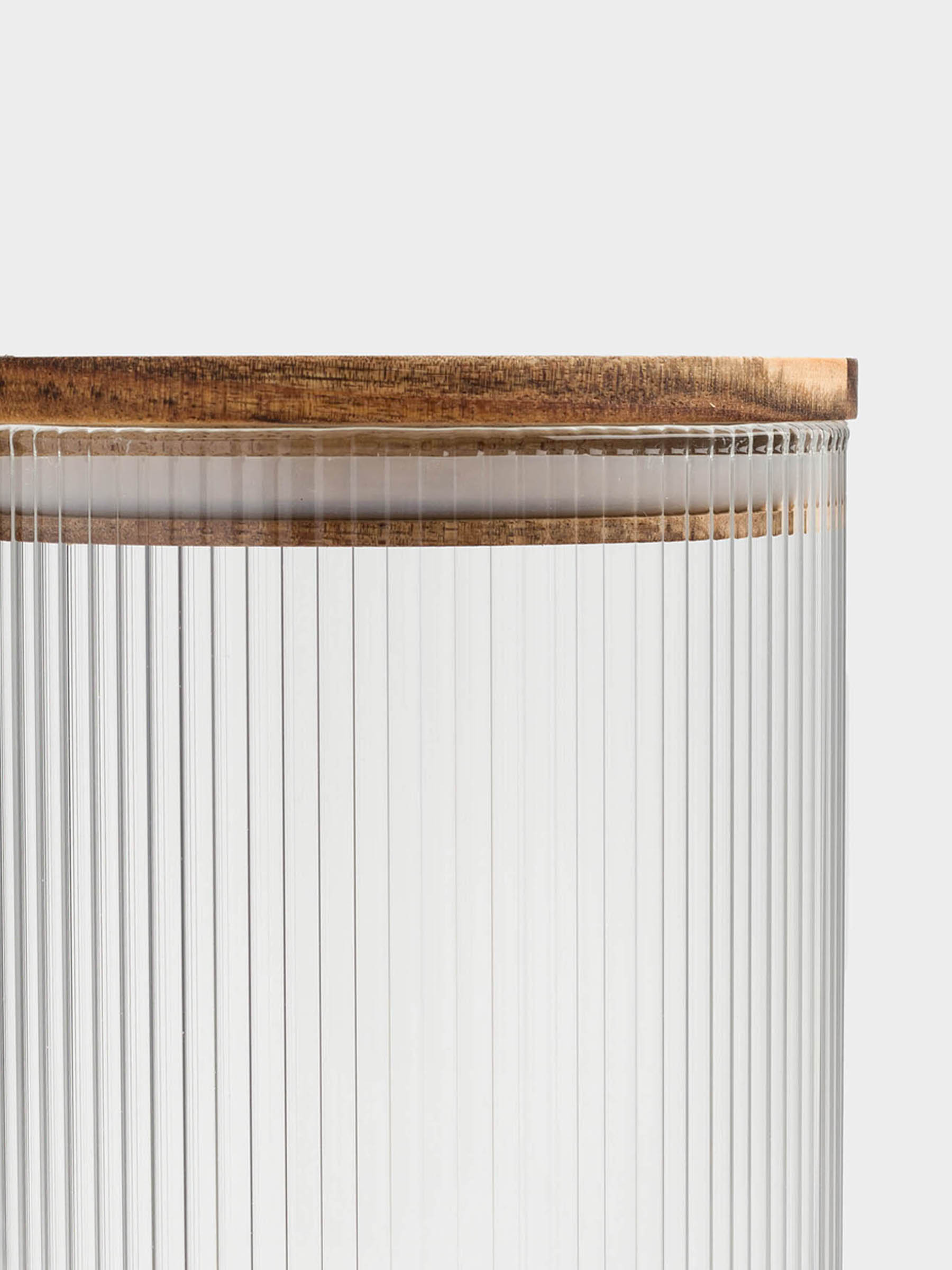 Can for bulk products, 1,7 l, glass B / wood, Ravi wood, image-5