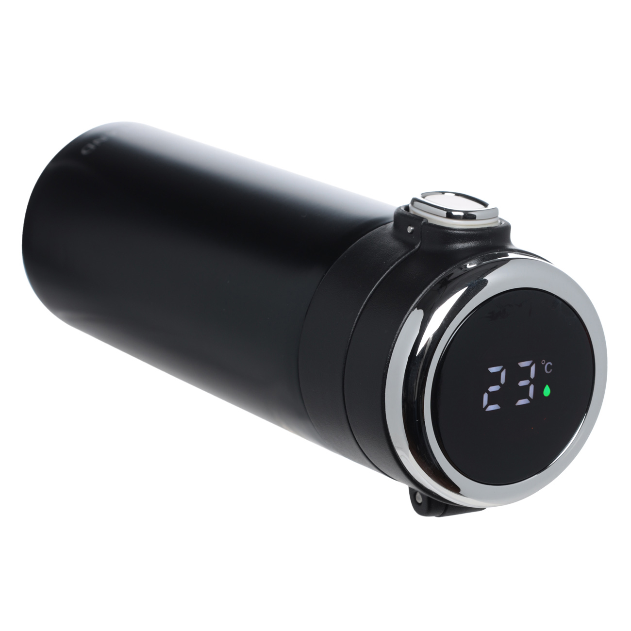 Thermocup, 380 ml, with thermometer, steel / plastic, black, Celsius, image-3