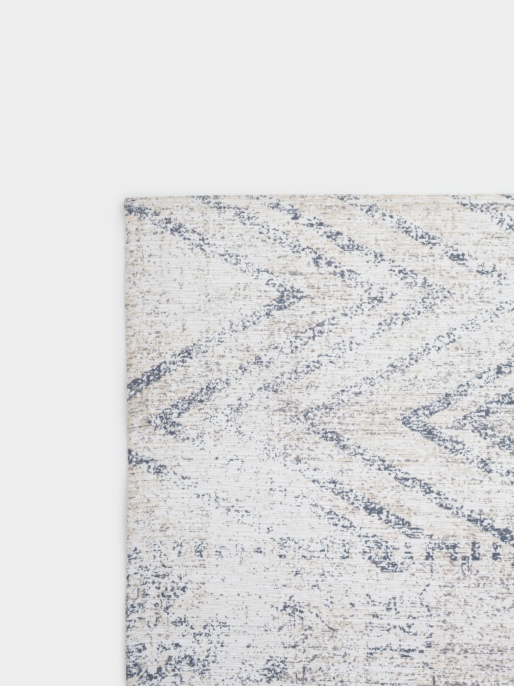 Rug, 150x210 cm, chenille / cotton, beige-brown, Patchwork print, Cave, image-6
