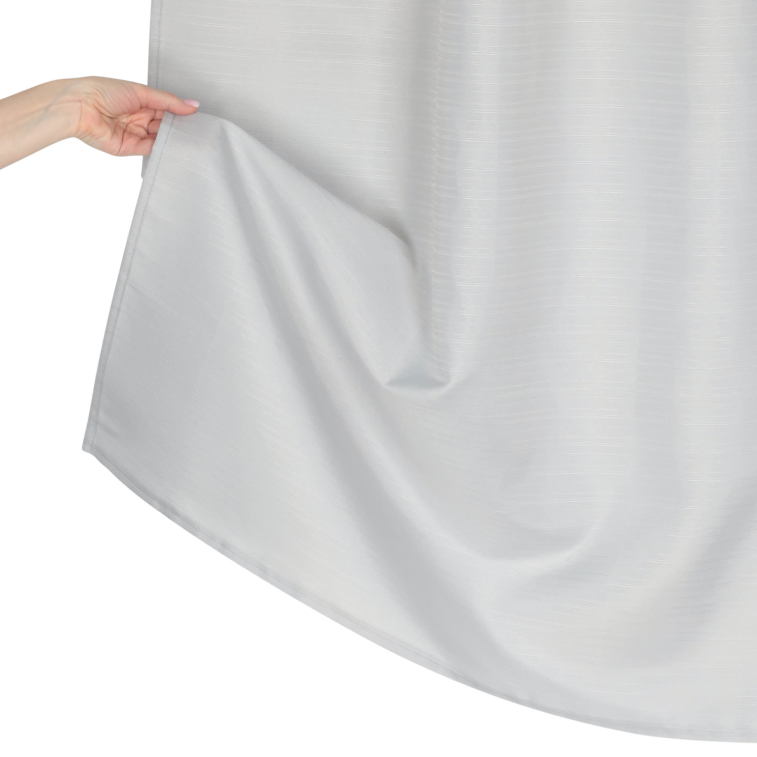 Bathroom curtain, 180x180 cm, with rings, polyester / metal, grey, Protection, image-3