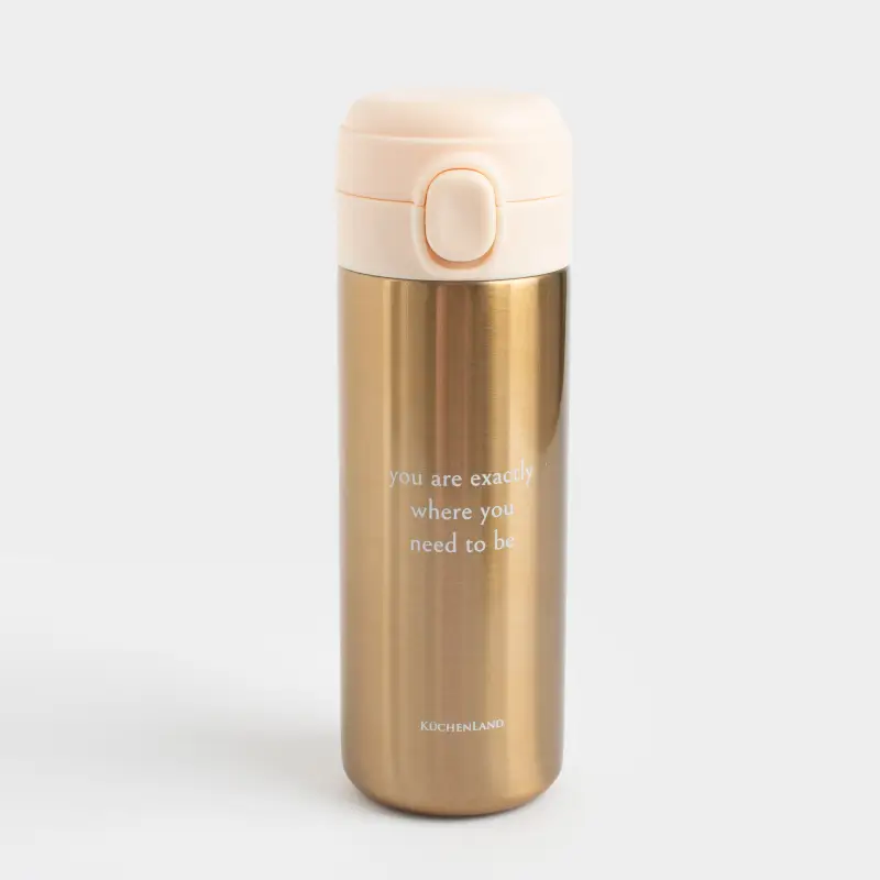 Thermo Mug, 400 ml, steel, golden, Classic gold ,image-0