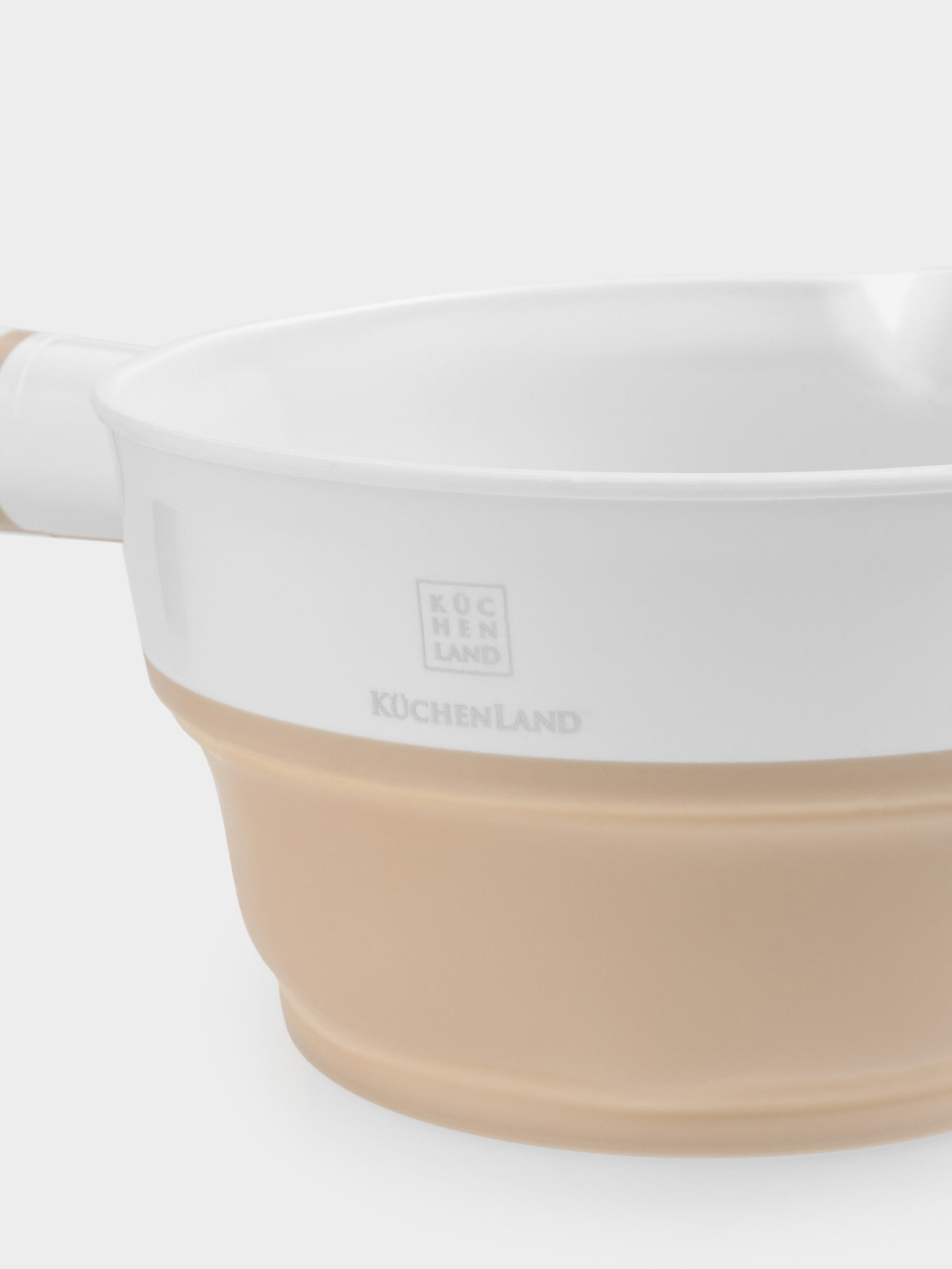 Saucepan, 15 cm, 1 L, foldable, plastic / rubber, beige, Foldaway, image-5